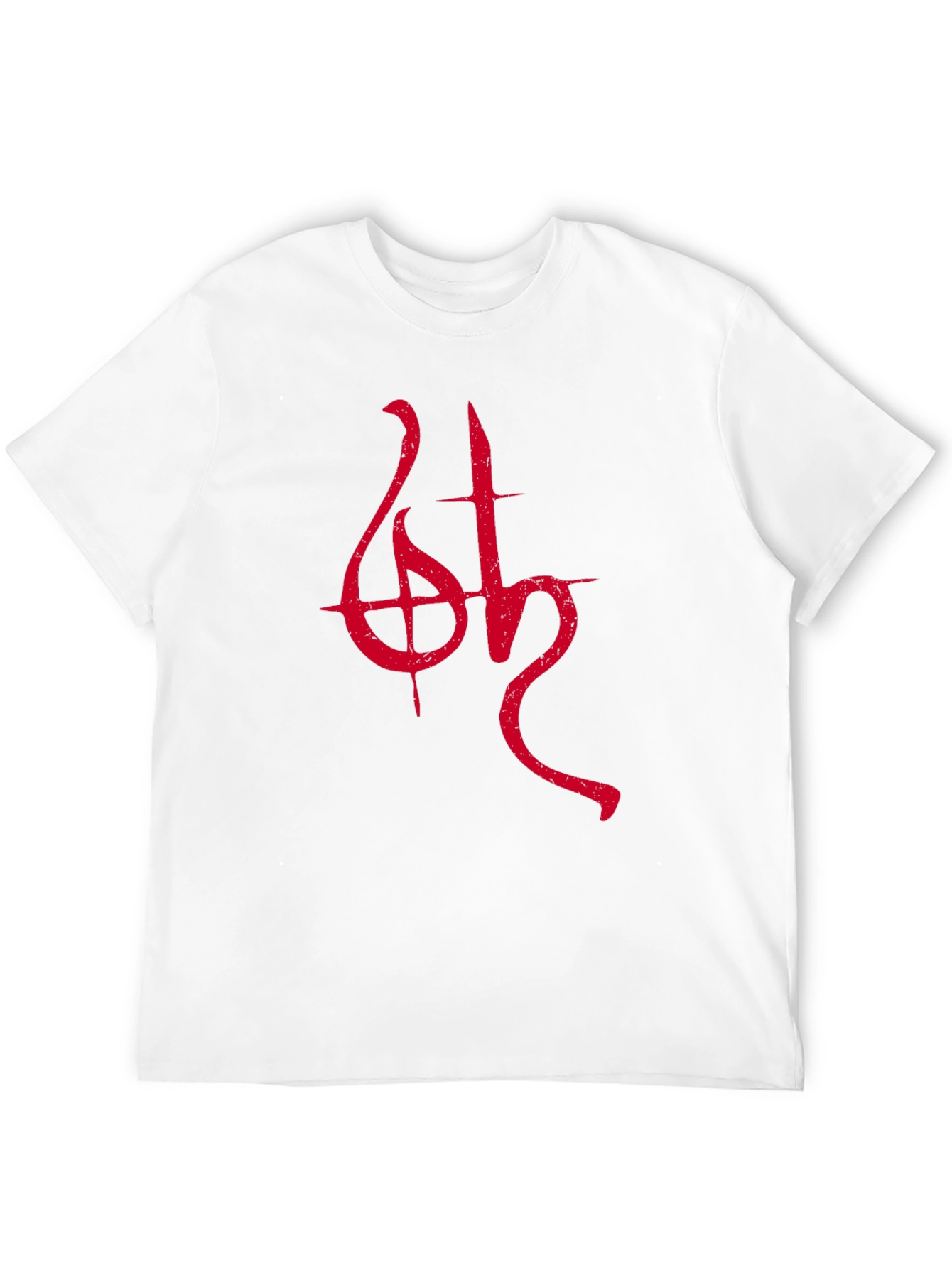 Black T-Shirt with Red Occult Symbol