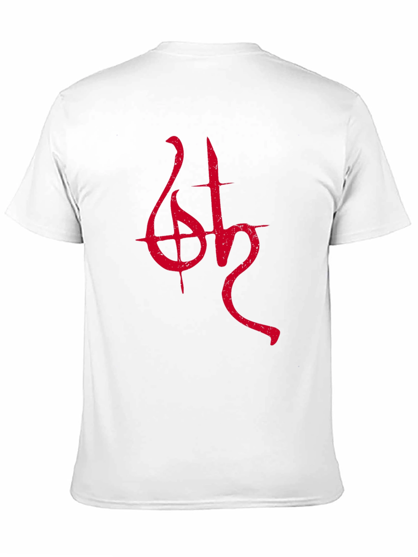 Black T-Shirt with Red Occult Symbol
