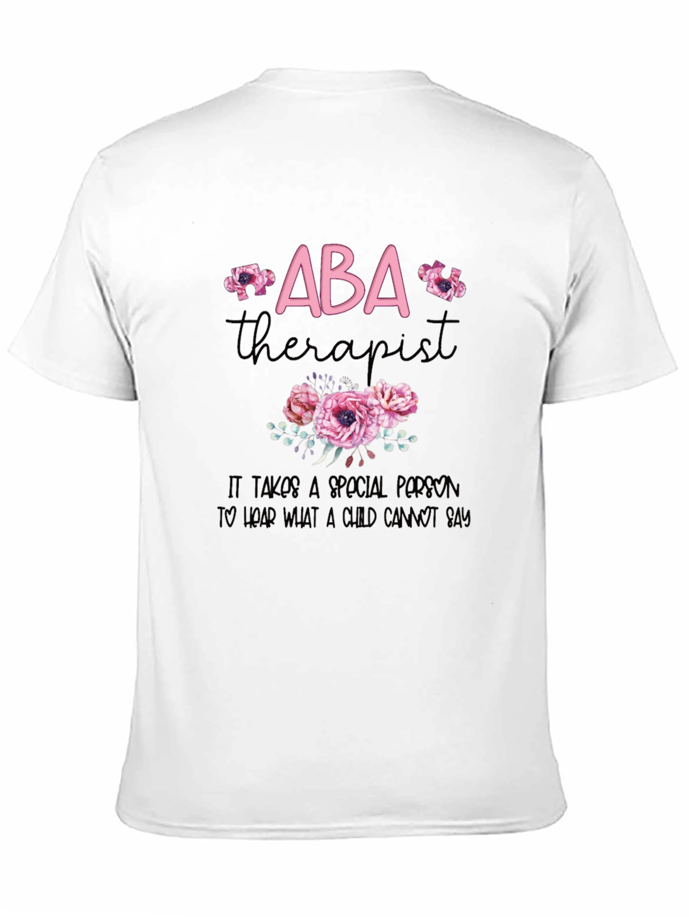 ABA Therapist Floral T-Shirt