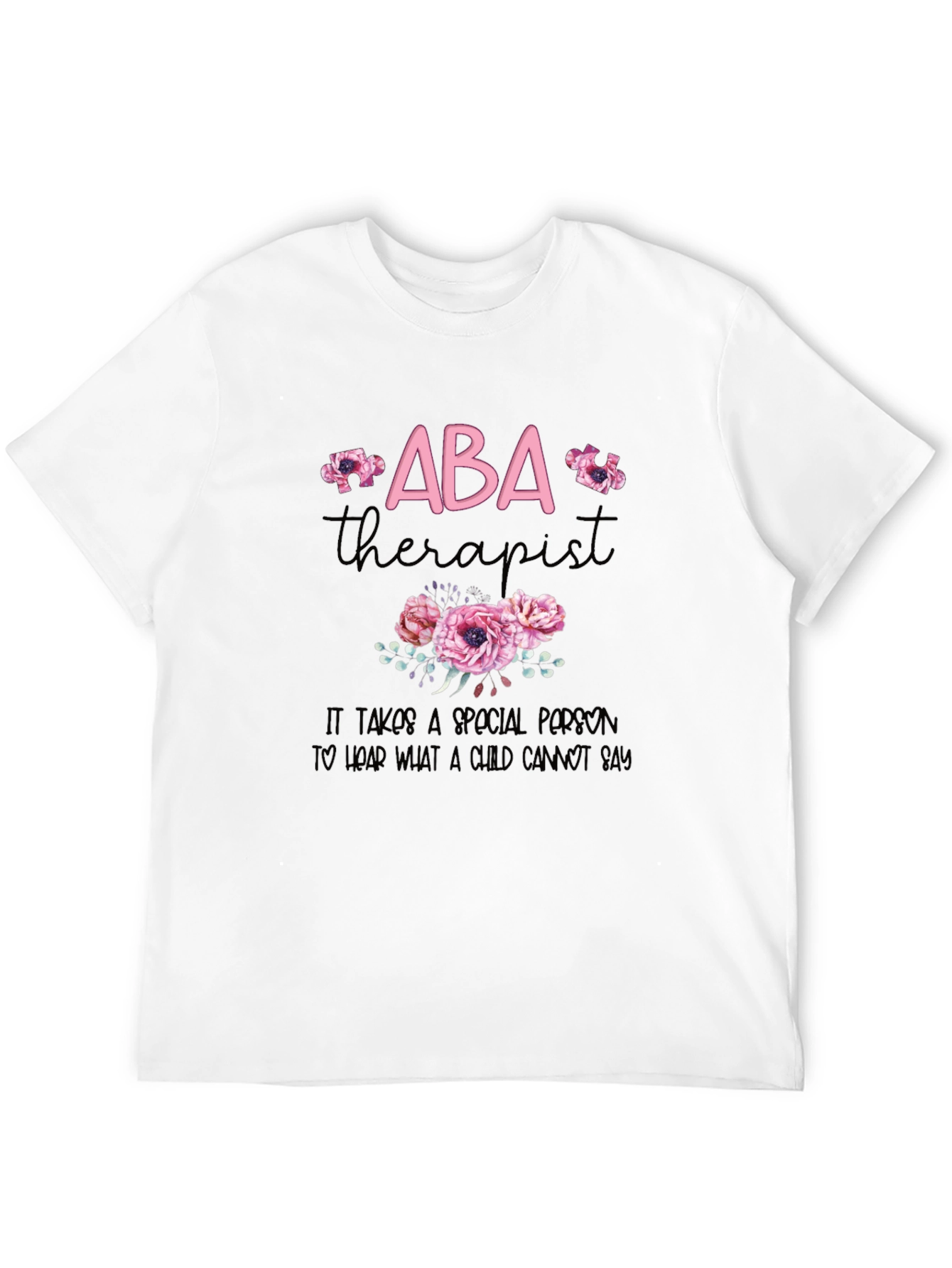 ABA Therapist Floral T-Shirt