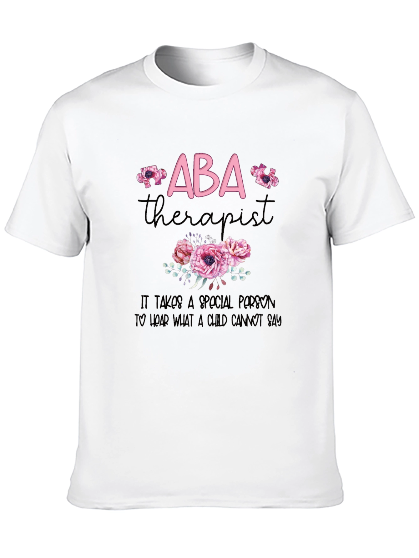 ABA Therapist Floral T-Shirt