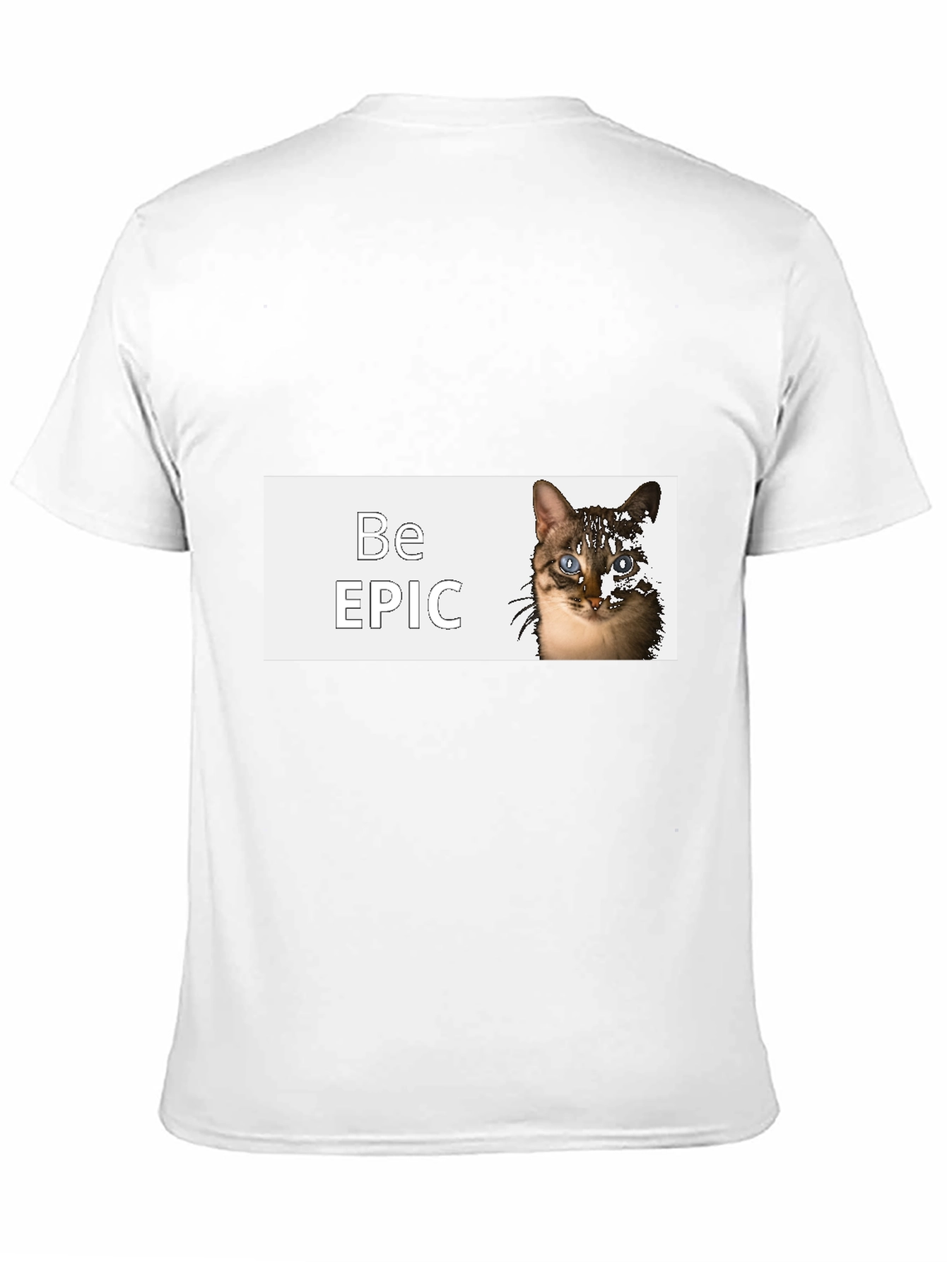 Be Epic Cat Graphic Black T-Shirt