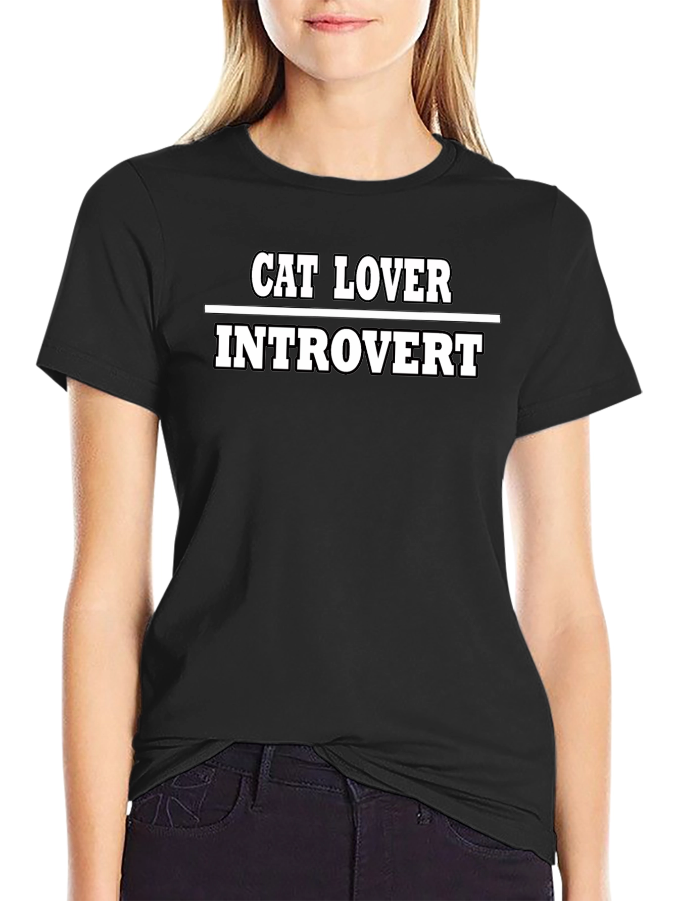 Cat Lover Introvert Graphic Tee