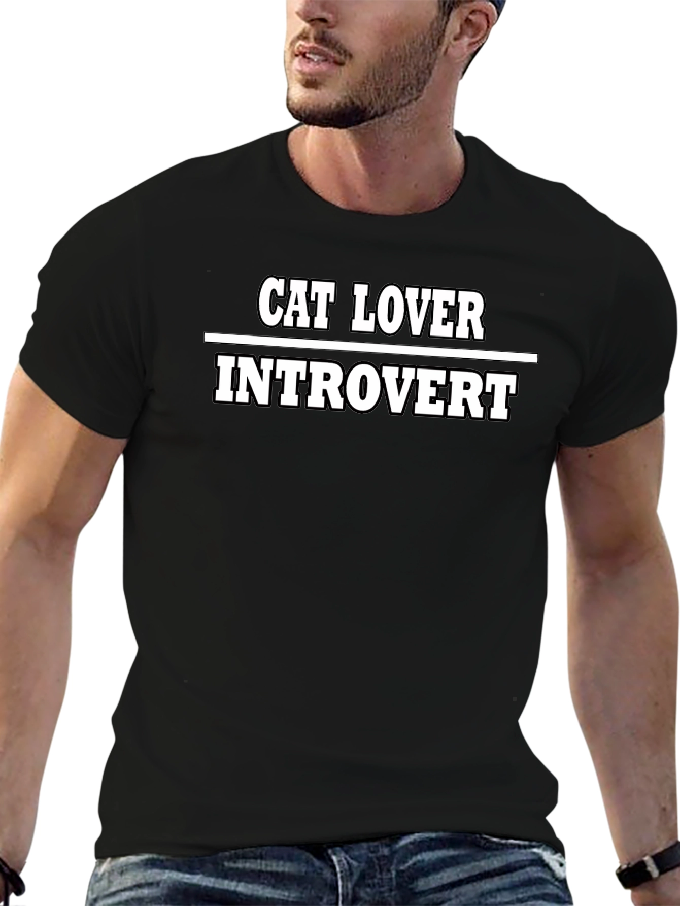Cat Lover Introvert Graphic Tee