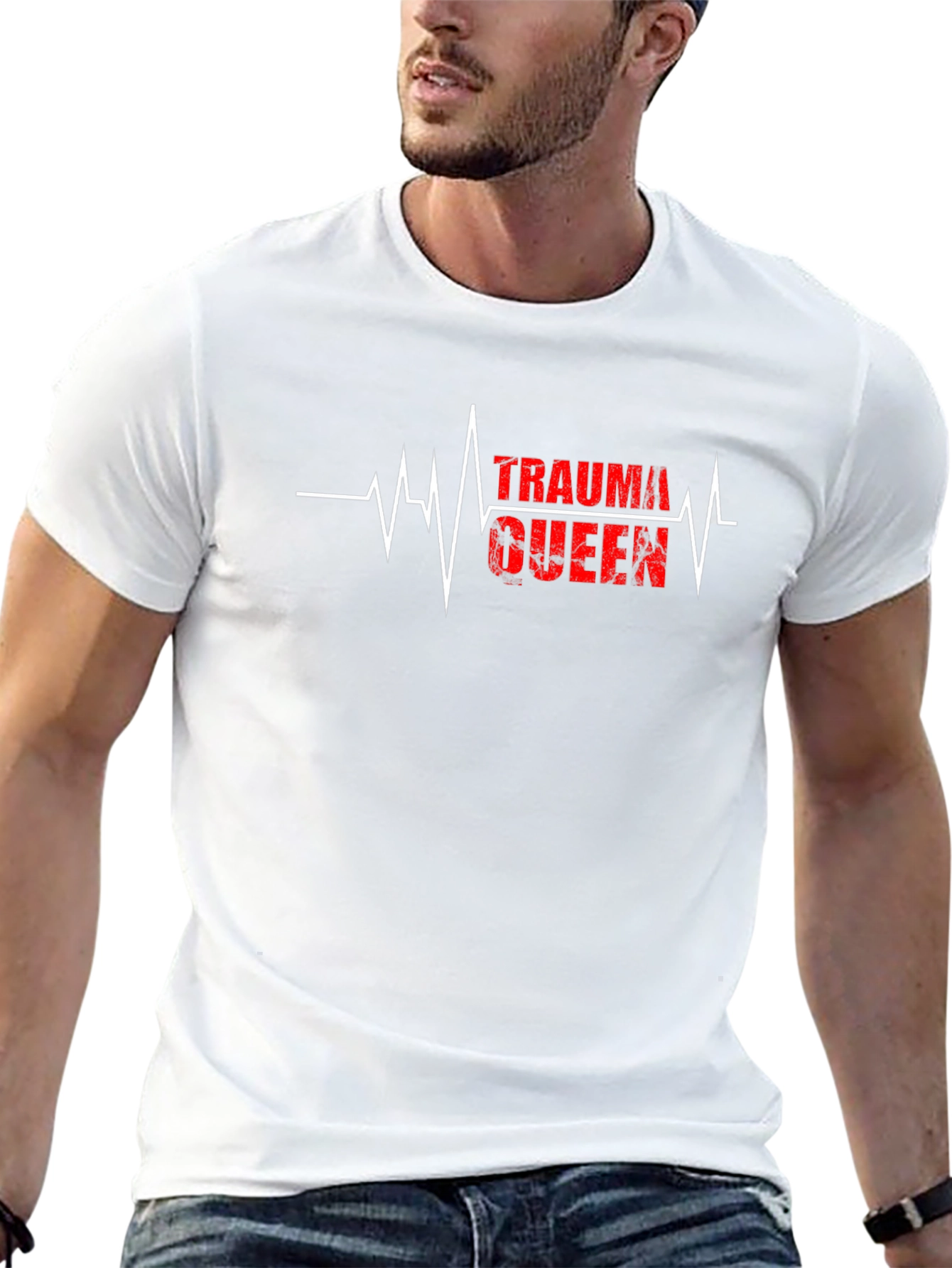 Trauma Queen Heartbeat T-Shirt - Black
