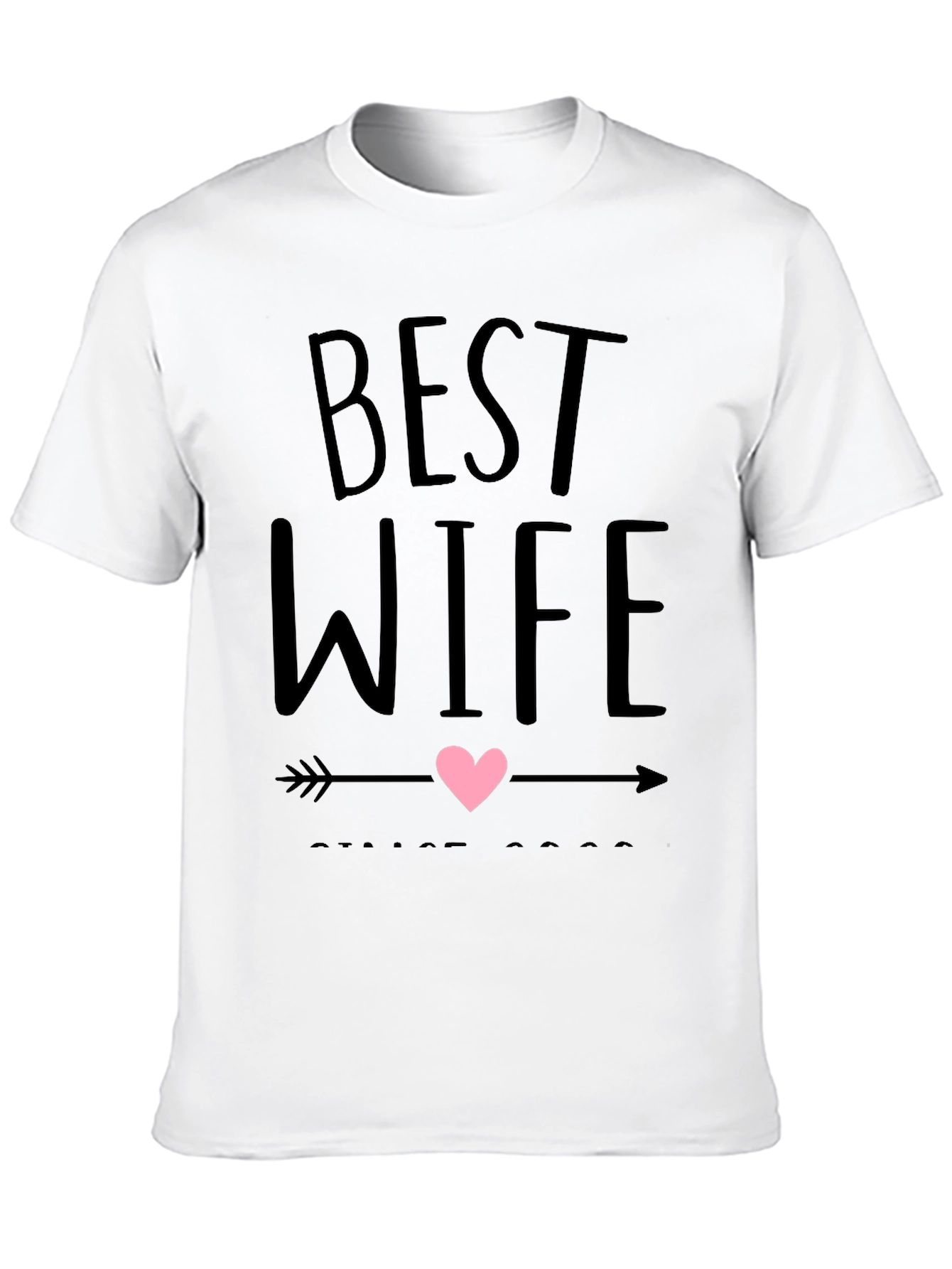 Best Wife Ever Graphic Tee - Black Crew Neck