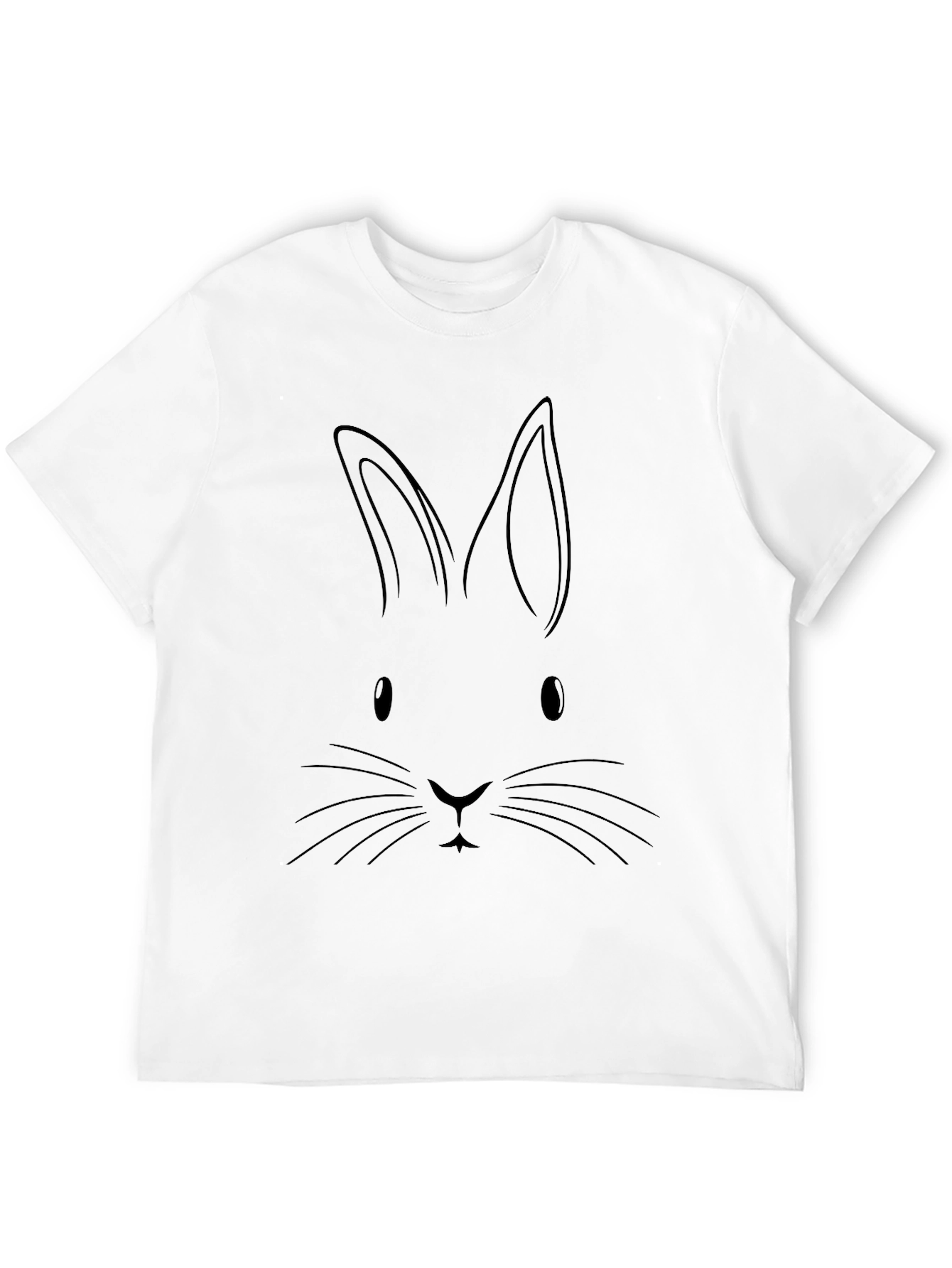 Bunny Face Graphic Tee - Easter Shirt