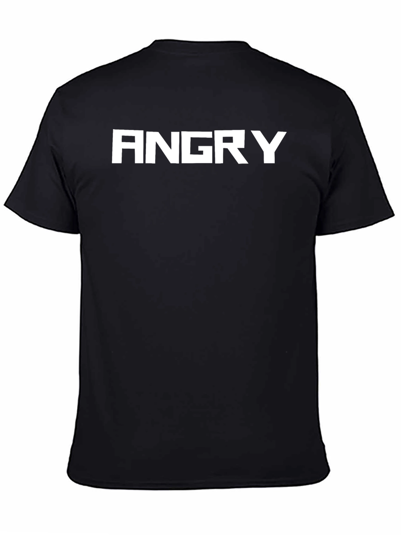 Angry Graphic Tee - Bold Black T-Shirt