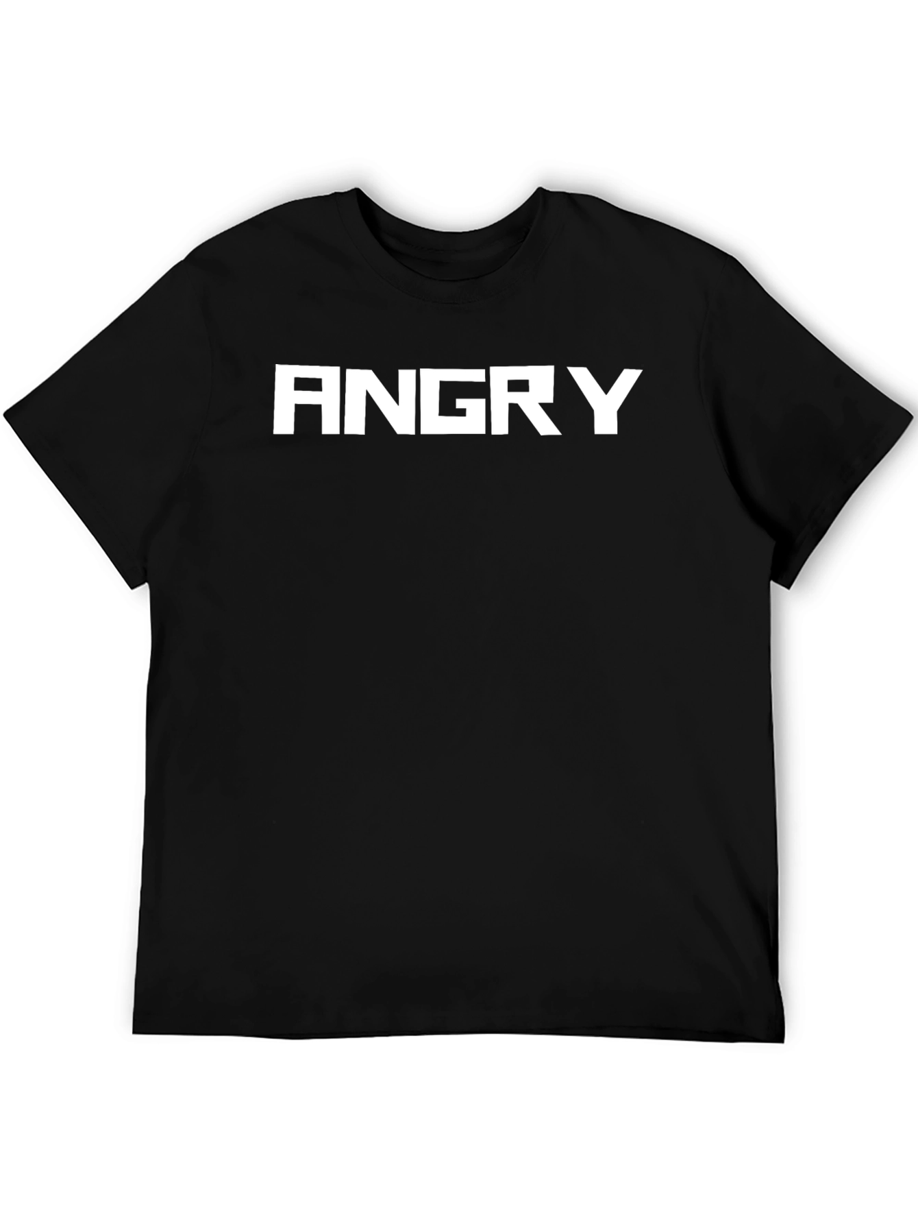 Angry Graphic Tee - Bold Black T-Shirt