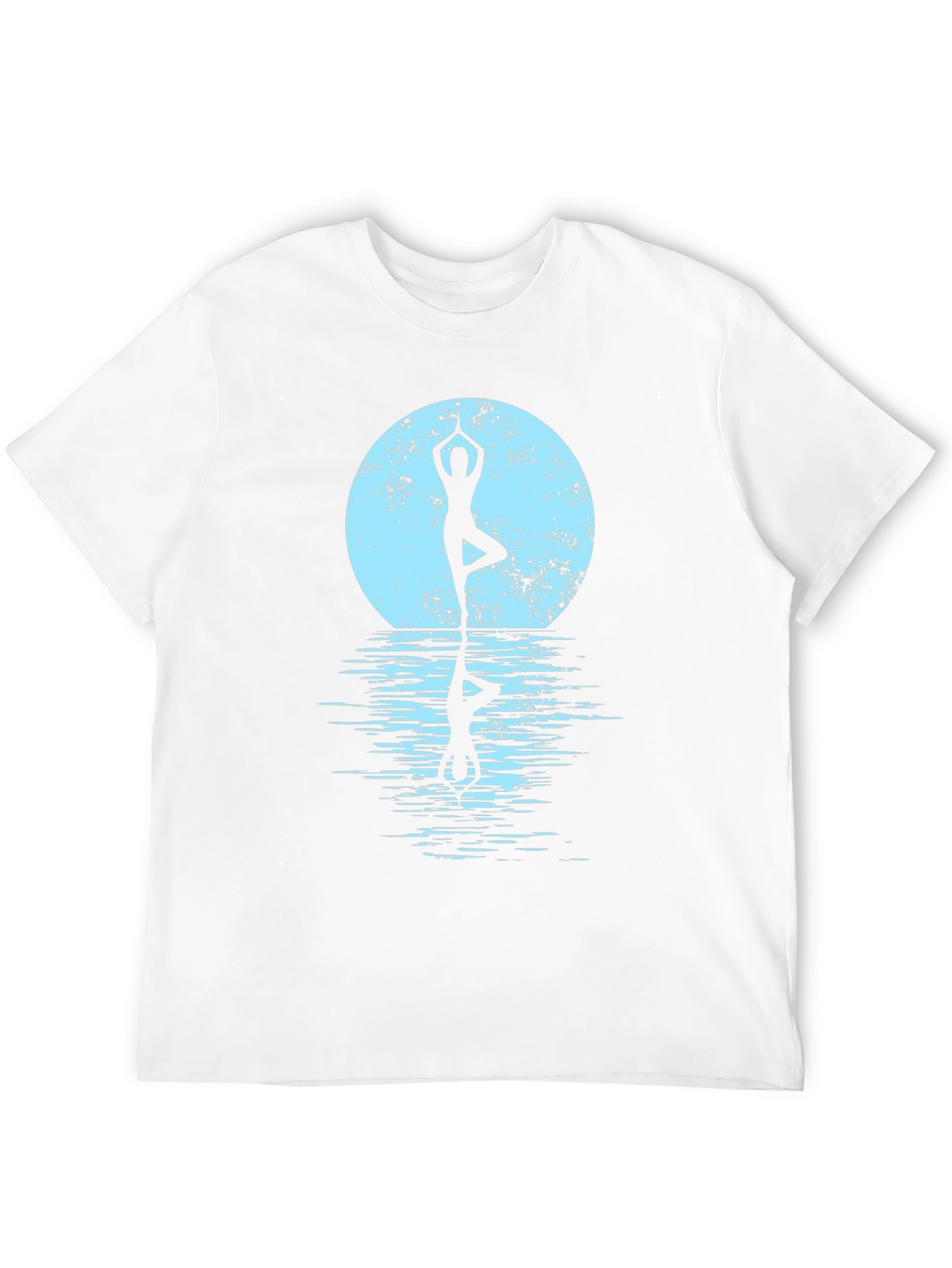 Yoga Silhouette Graphic Tee - Black