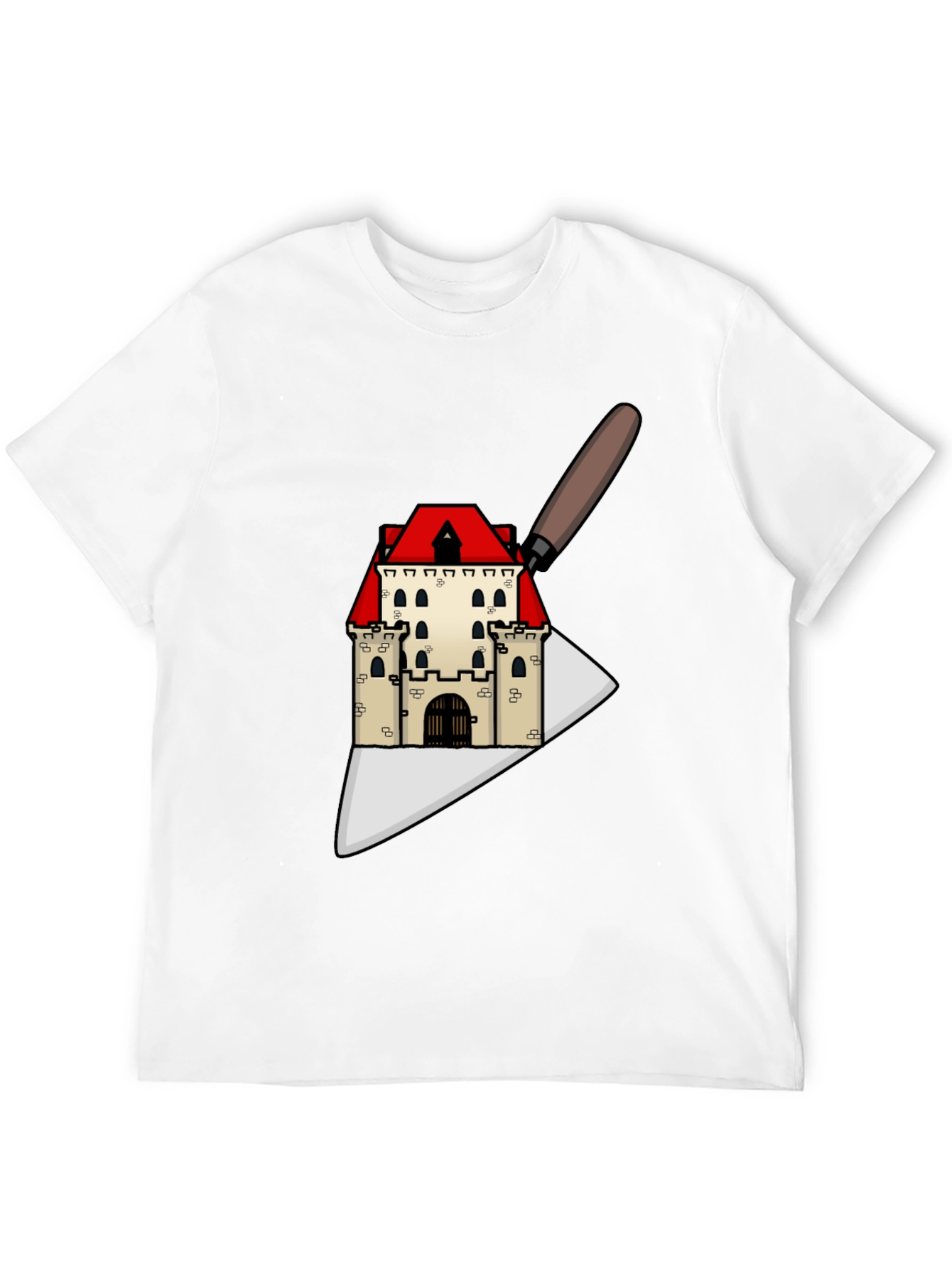 Architect T-Shirt: Castle on Trowel Design