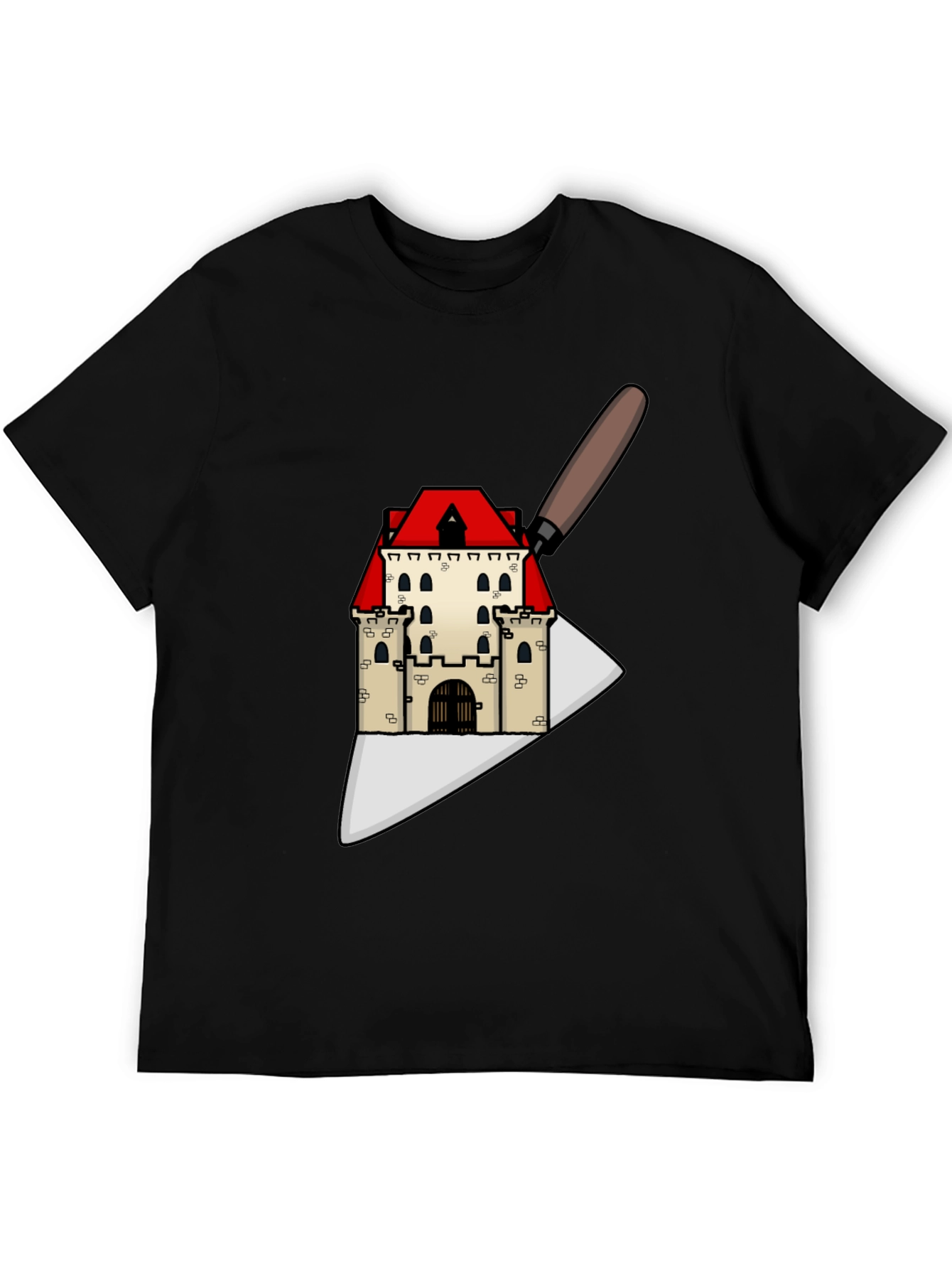 Architect T-Shirt: Castle on Trowel Design
