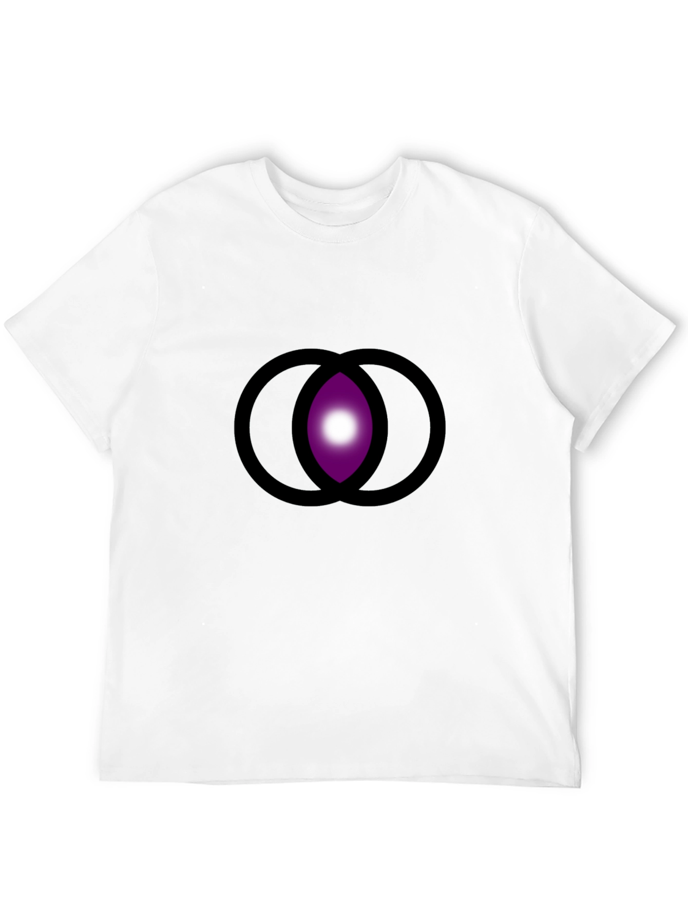 Abstract Eye Graphic Black T-Shirt