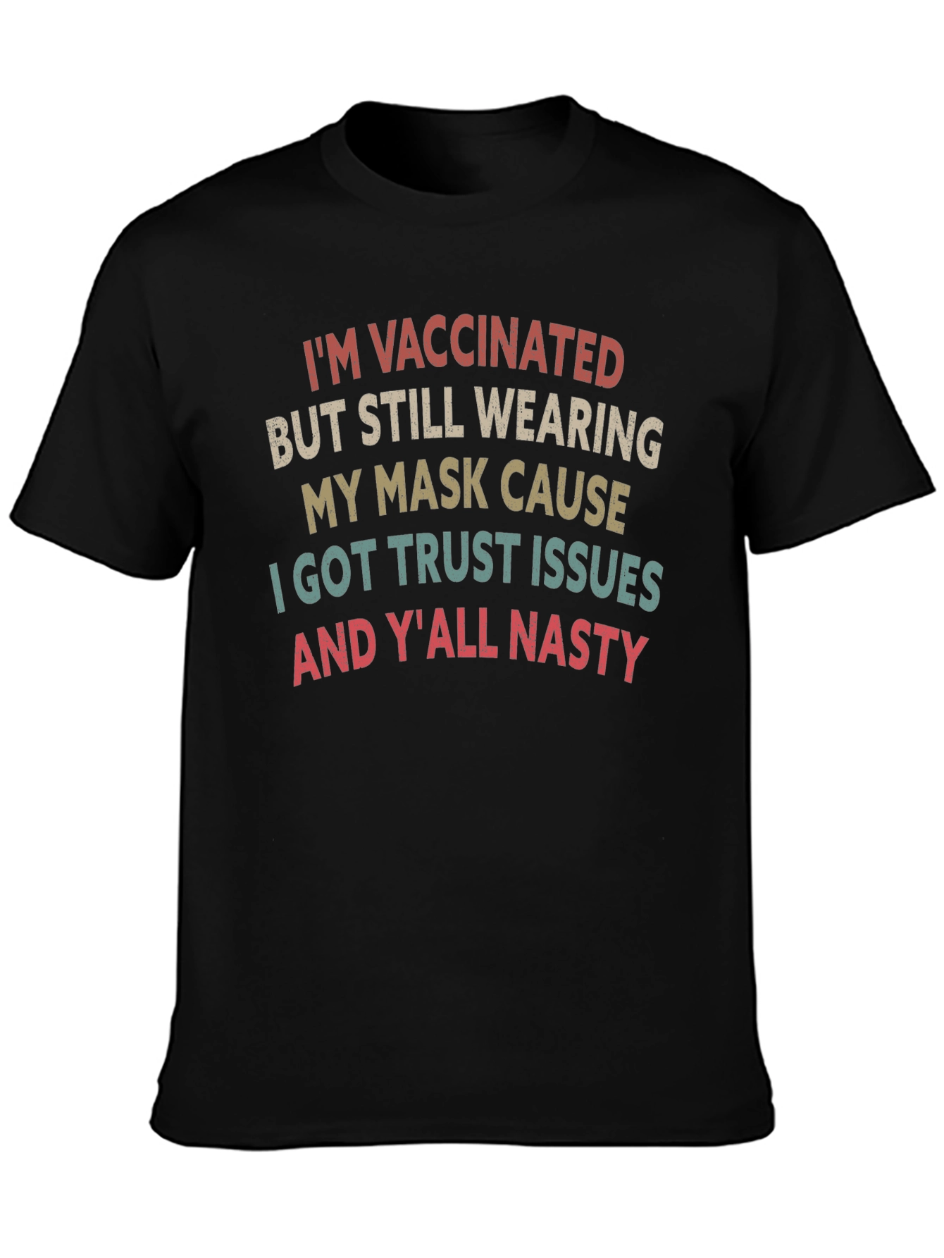 Vaccinated Mask Graphic T-Shirt