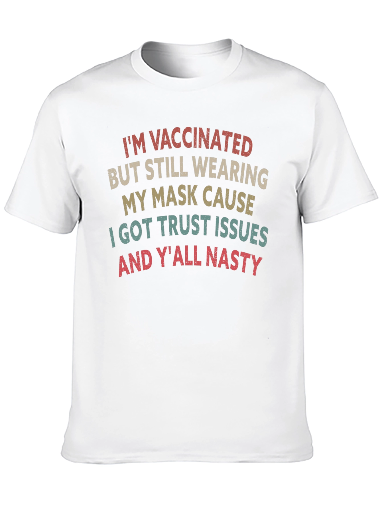 Vaccinated Mask Graphic T-Shirt