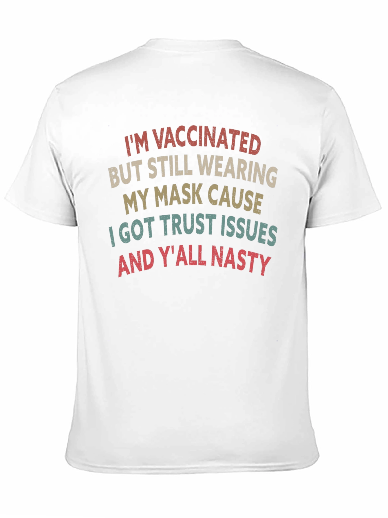 Vaccinated Mask Graphic T-Shirt