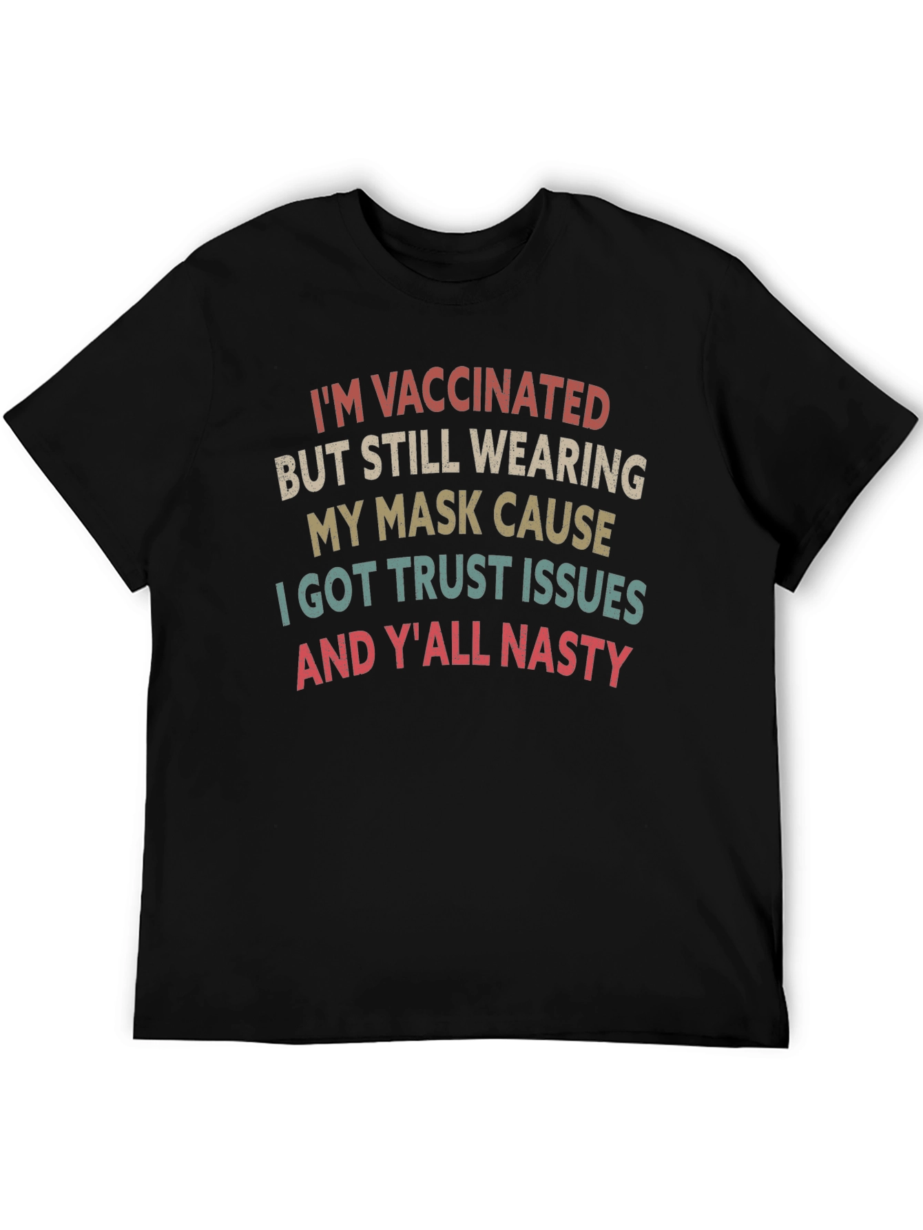 Vaccinated Mask Graphic T-Shirt