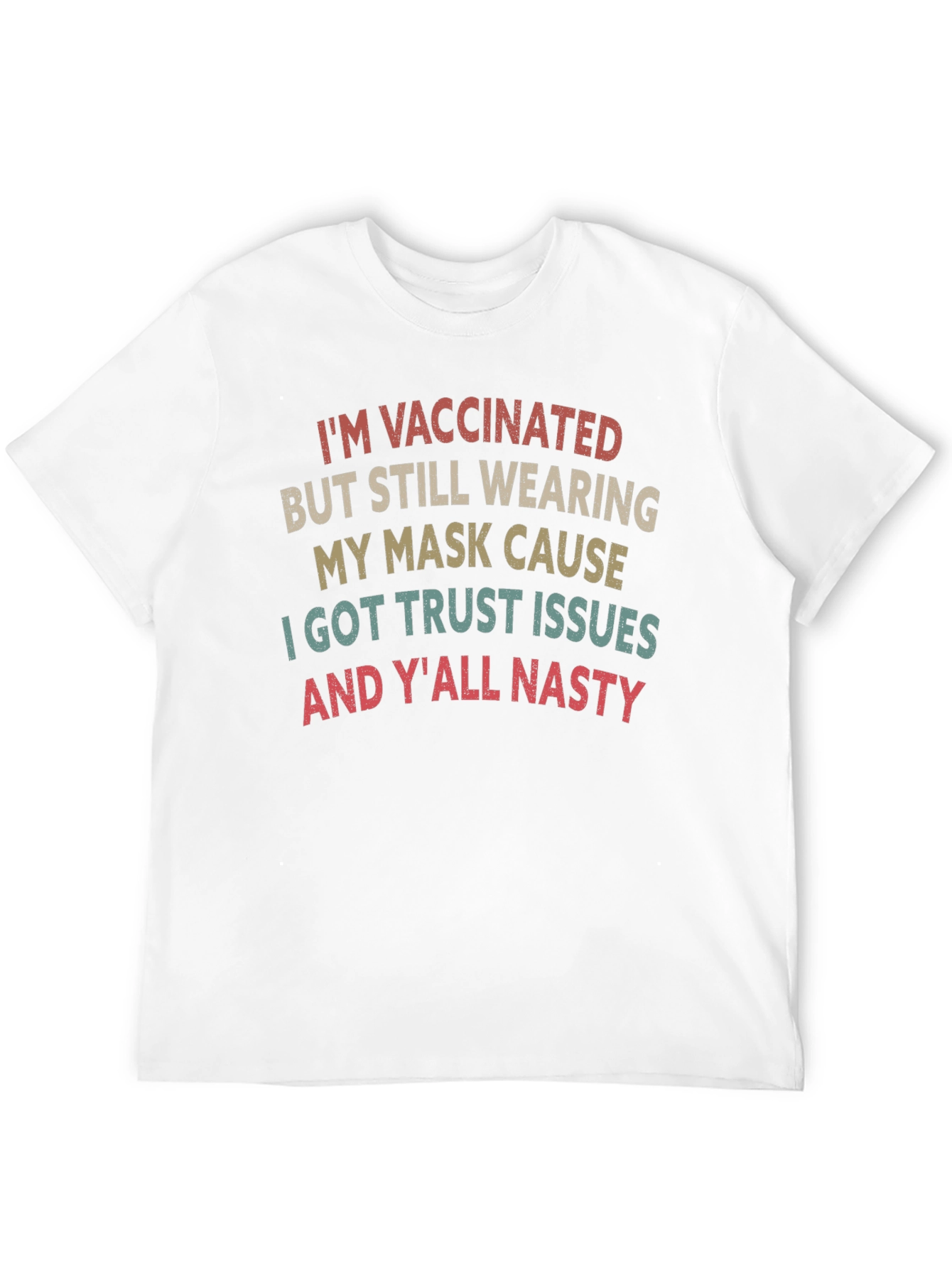 Vaccinated Mask Graphic T-Shirt