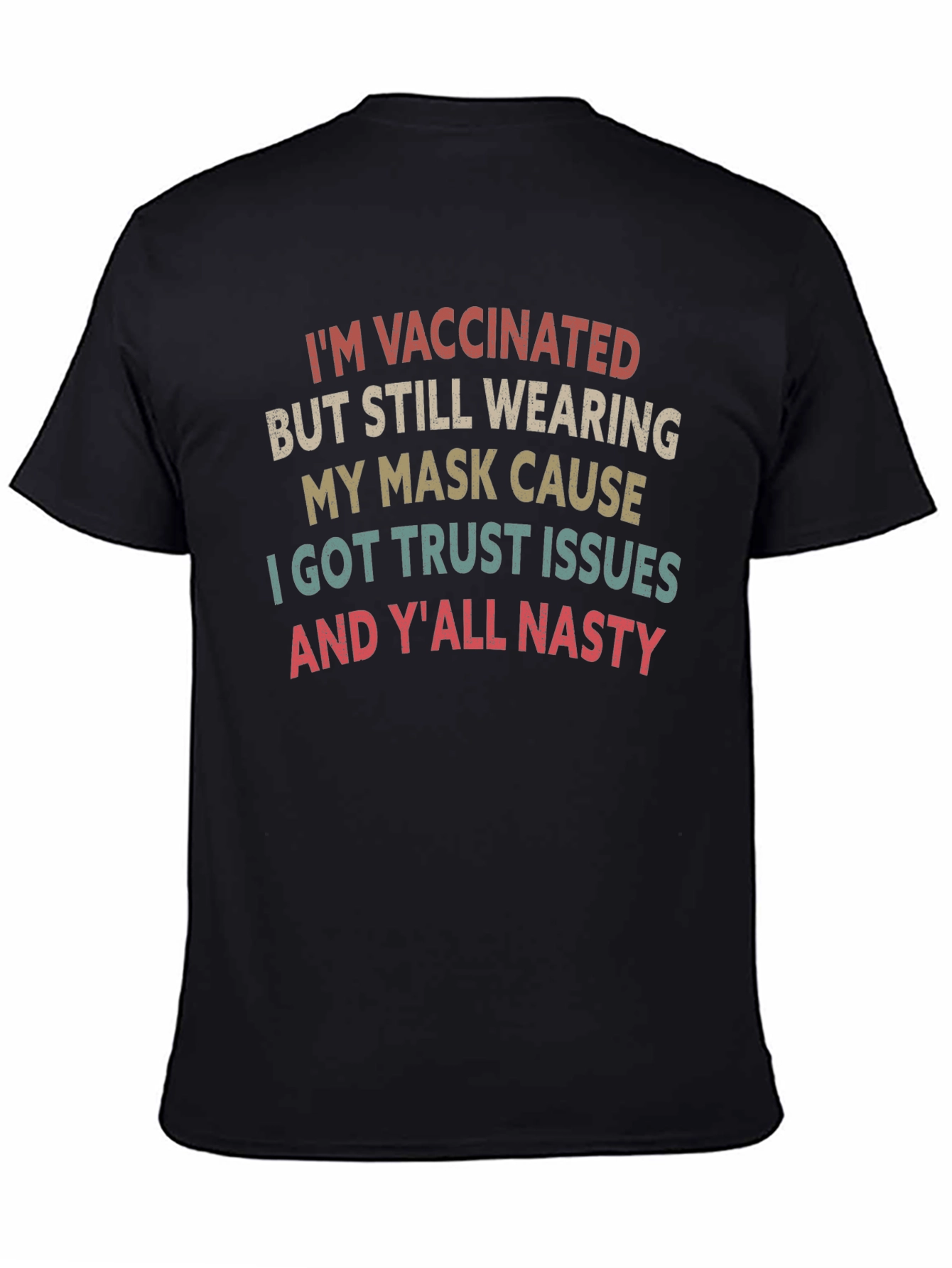 Vaccinated Mask Graphic T-Shirt