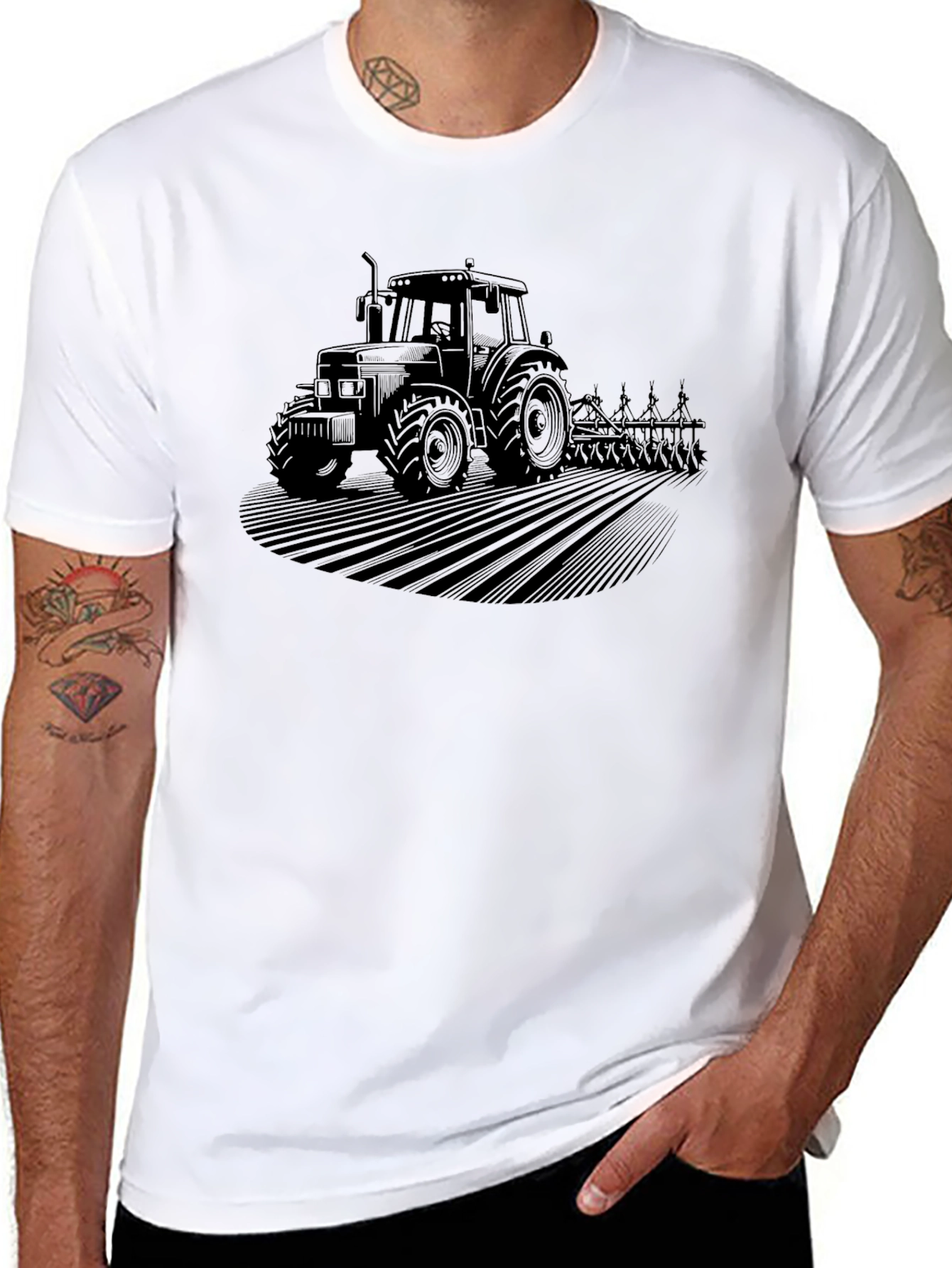 Tractor Graphic Tee - Farm Life Shirt
