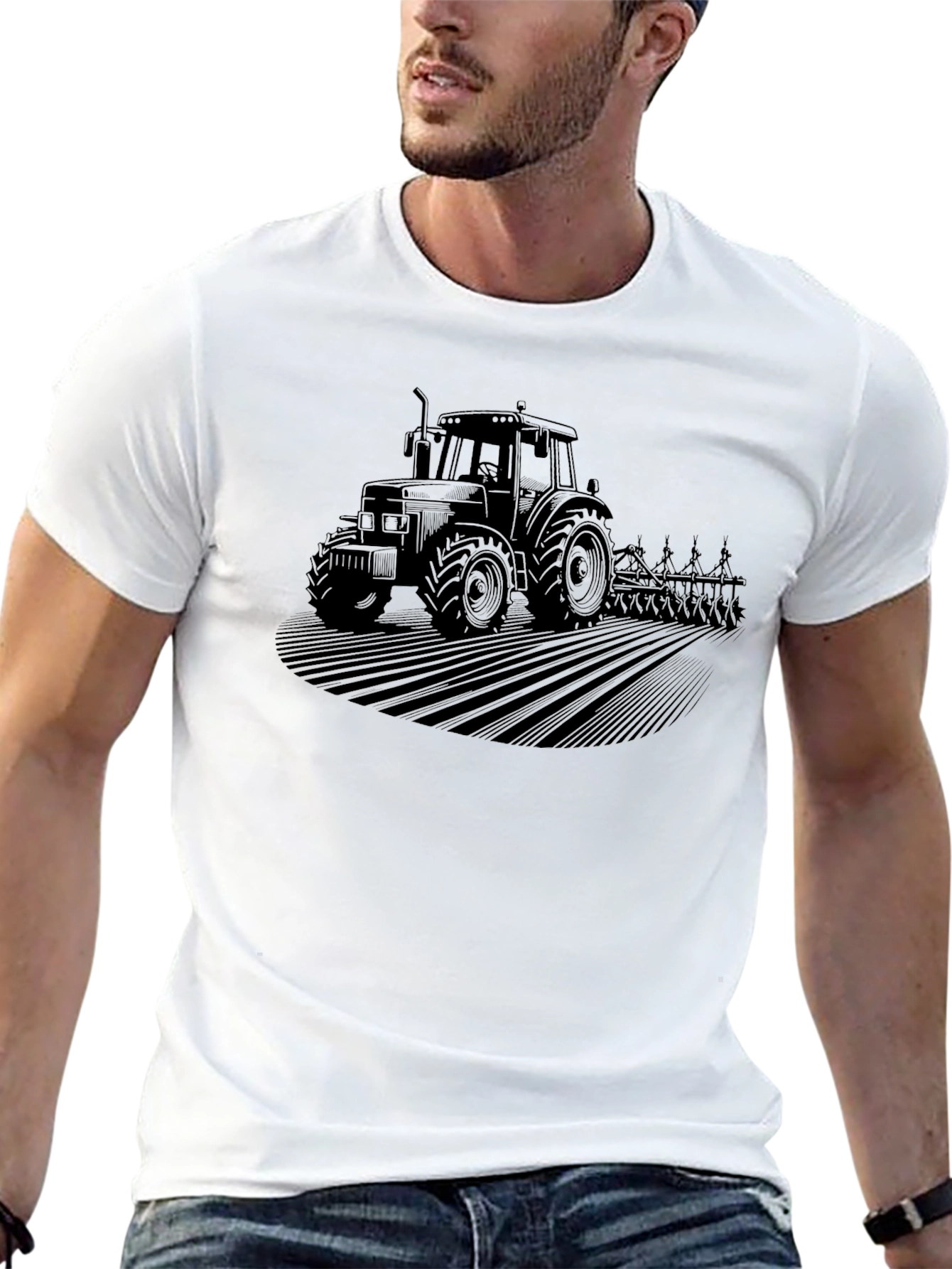 Tractor Graphic Tee - Farm Life Shirt