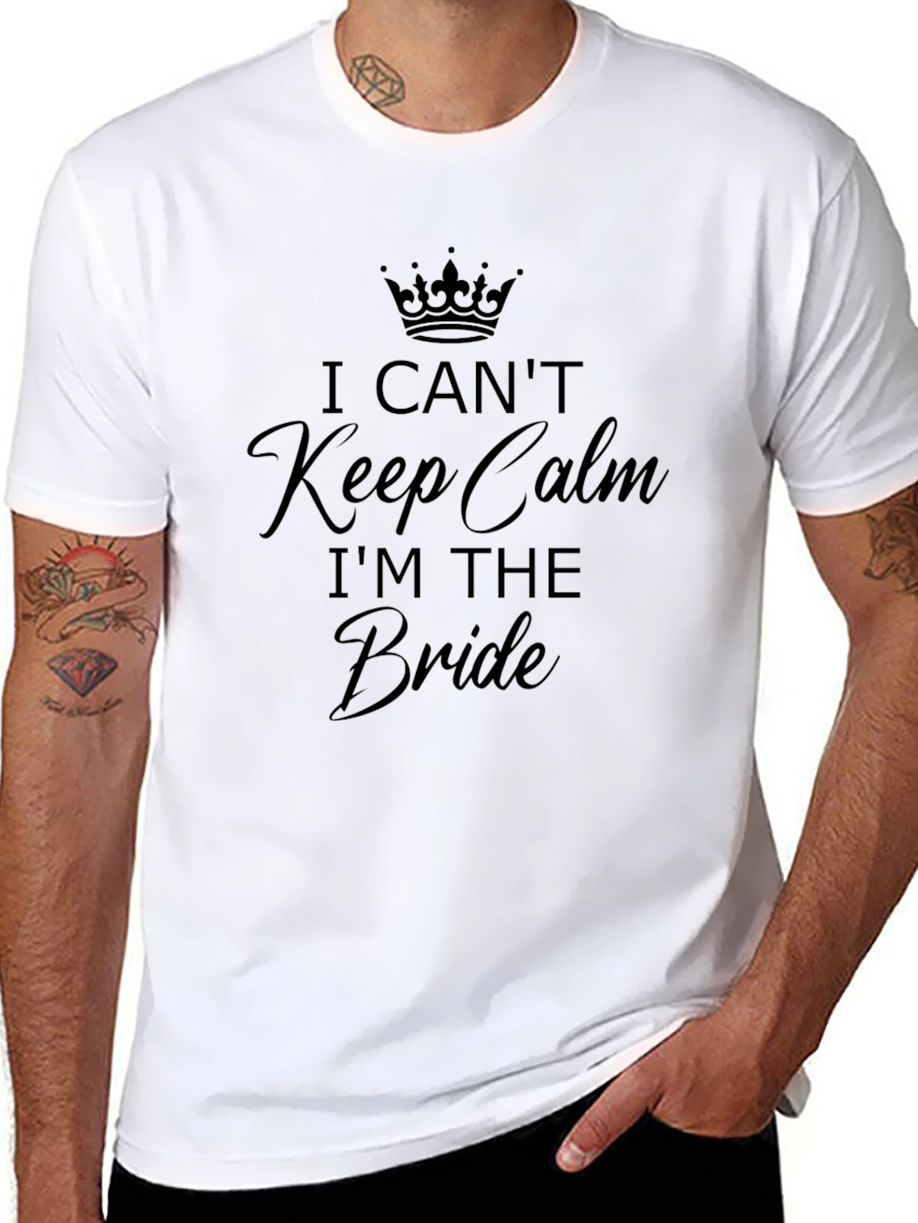 Bride T-Shirt - I Cant Keep Calm Wedding Tee