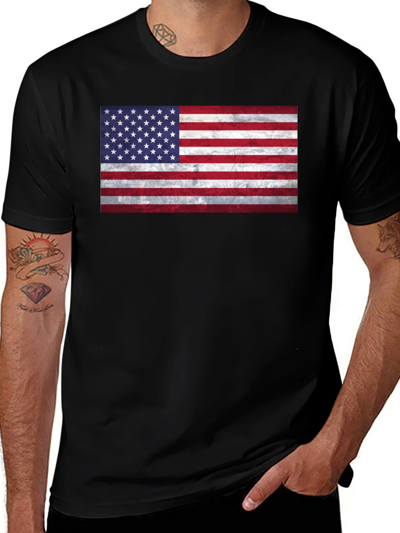 American Flag Graphic Tee - Patriotic Pride