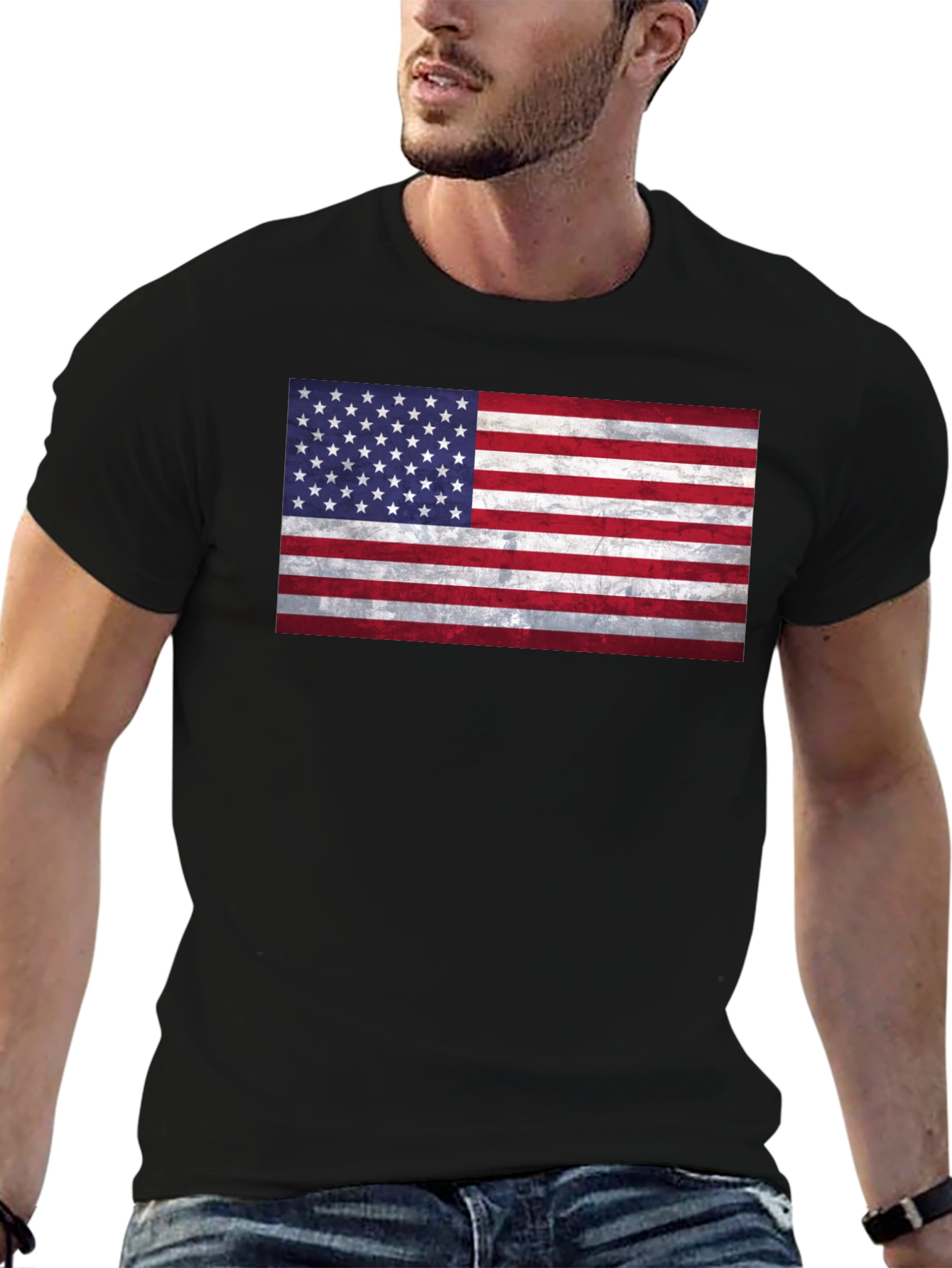 American Flag Graphic Tee - Patriotic Pride