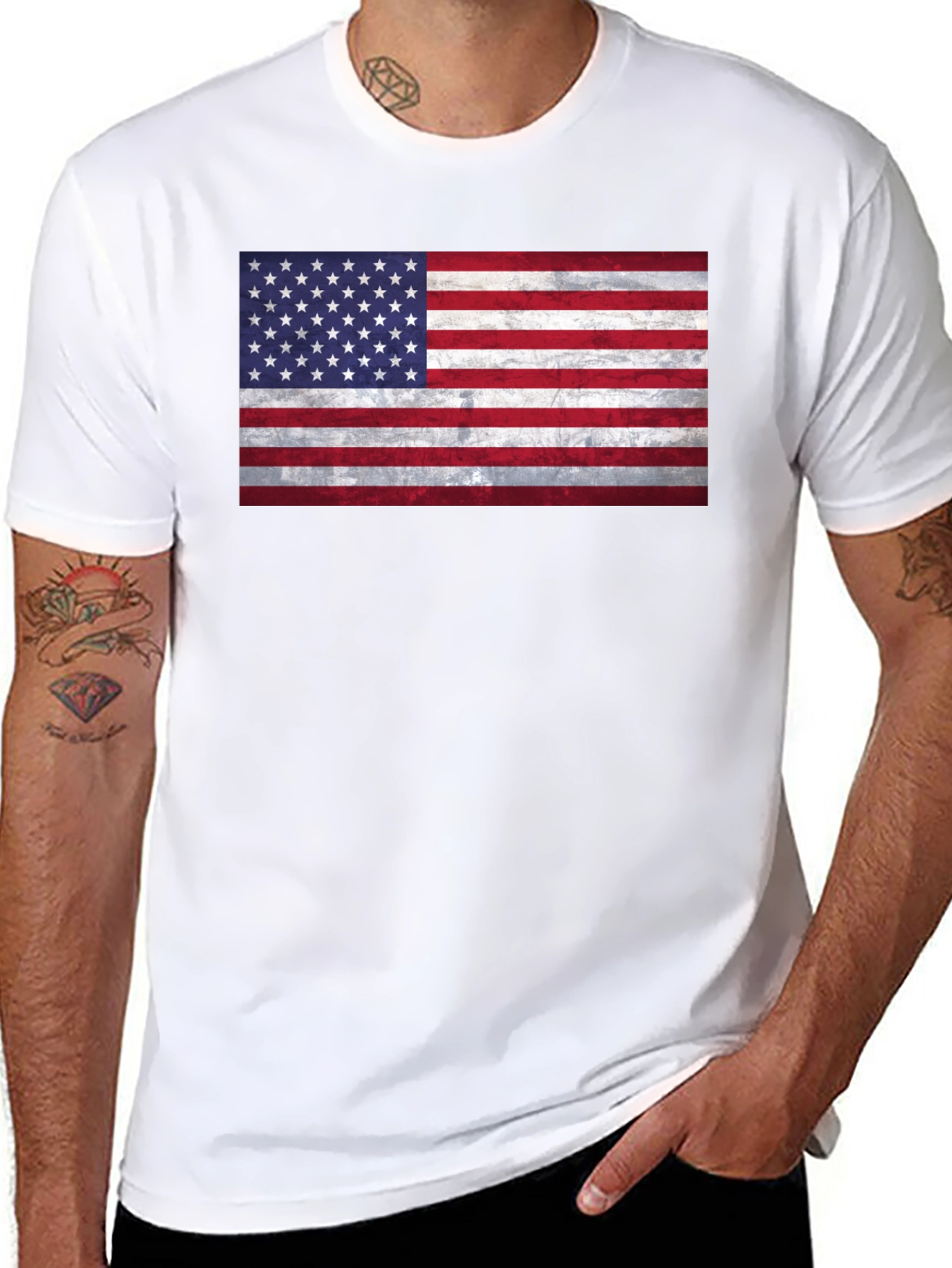 American Flag Graphic Tee - Patriotic Pride