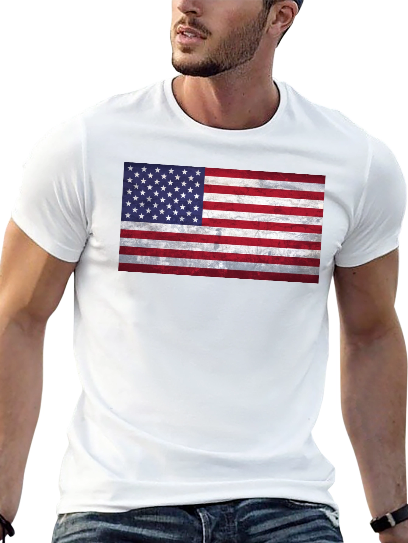 American Flag Graphic Tee - Patriotic Pride