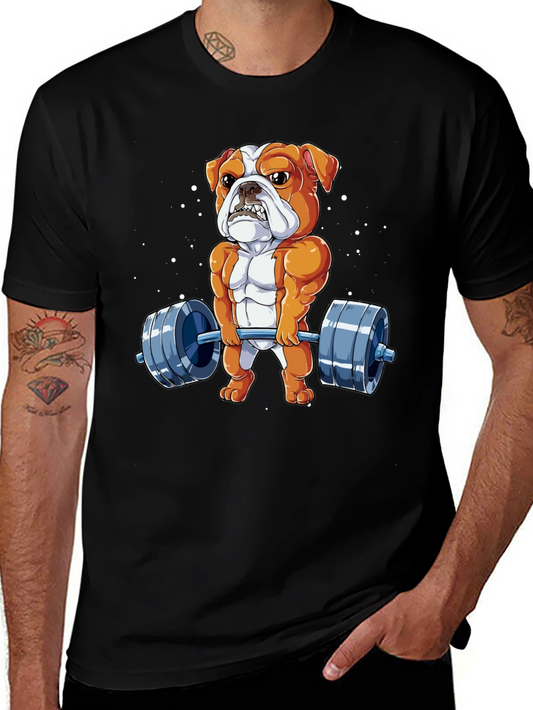 Bulldog Lifting Barbell T-Shirt