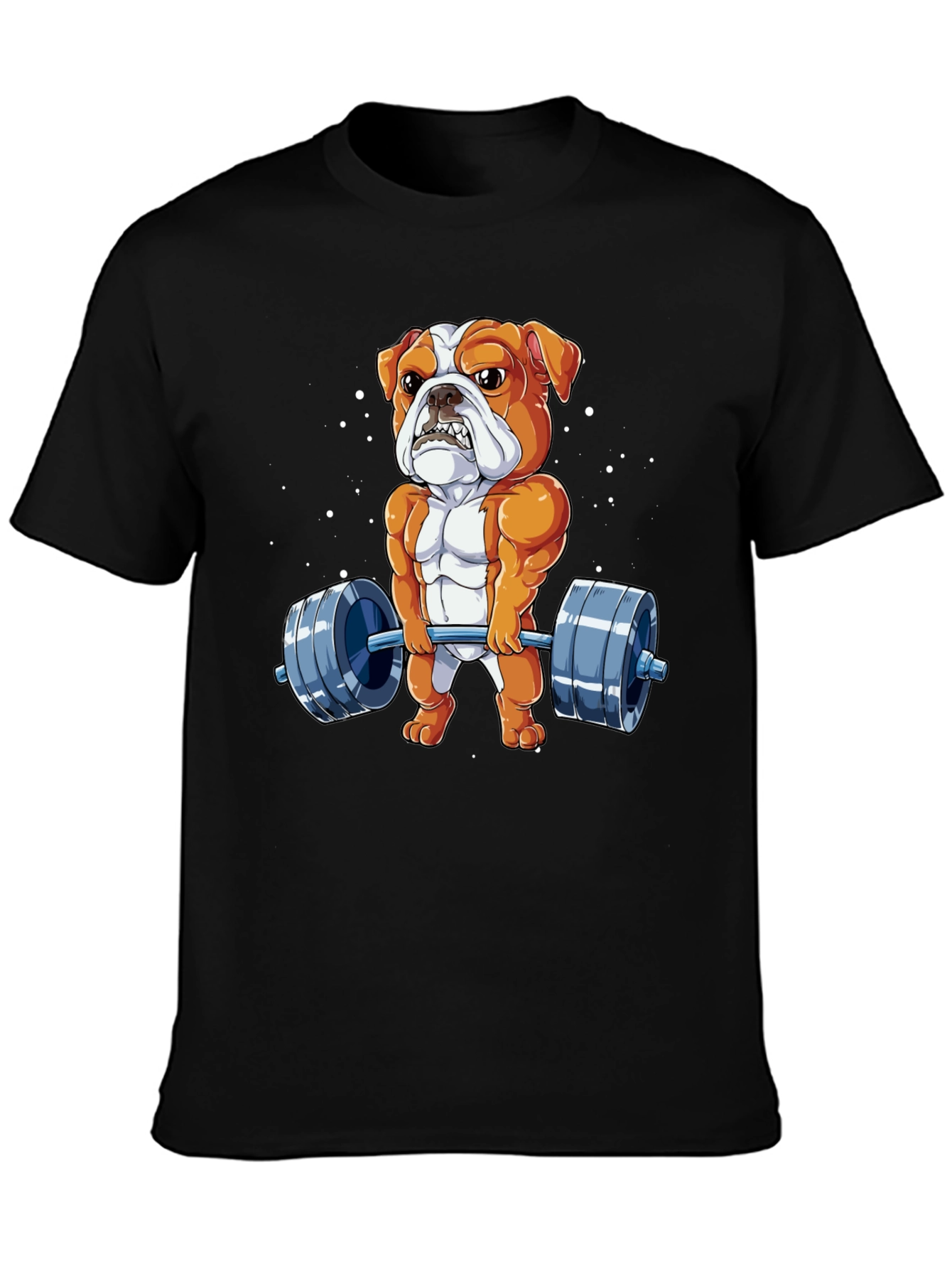 Bulldog Lifting Barbell T-Shirt