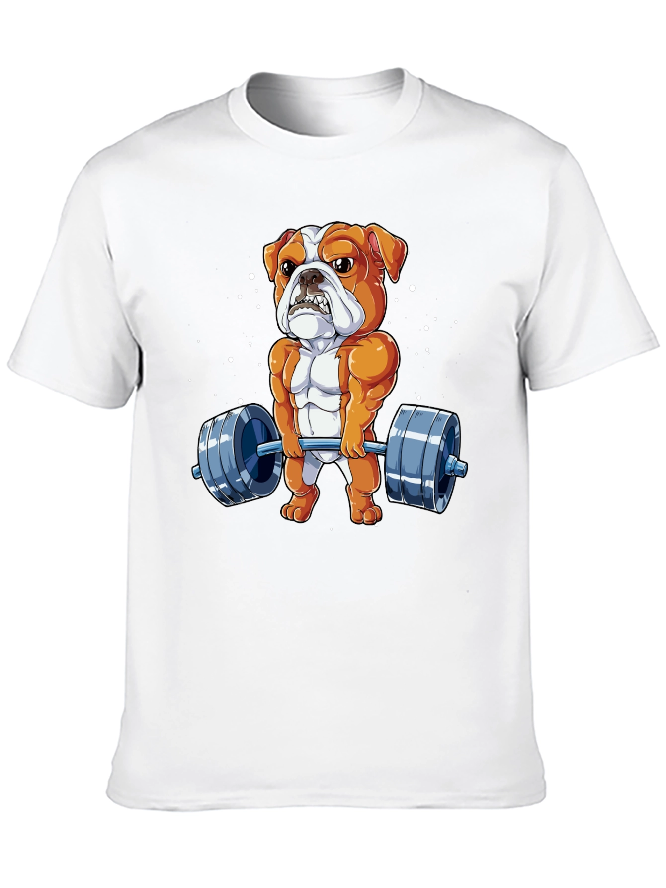 Bulldog Lifting Barbell T-Shirt