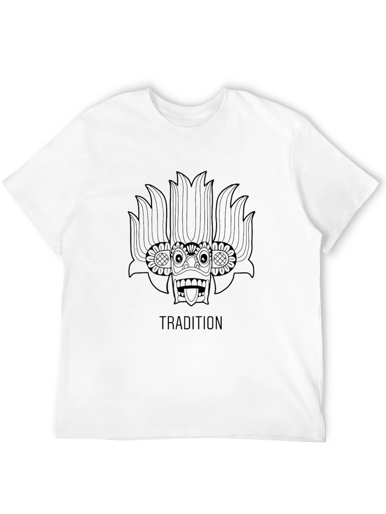 Tradition Mask Graphic Tee - Casual Style Soft Cotton
