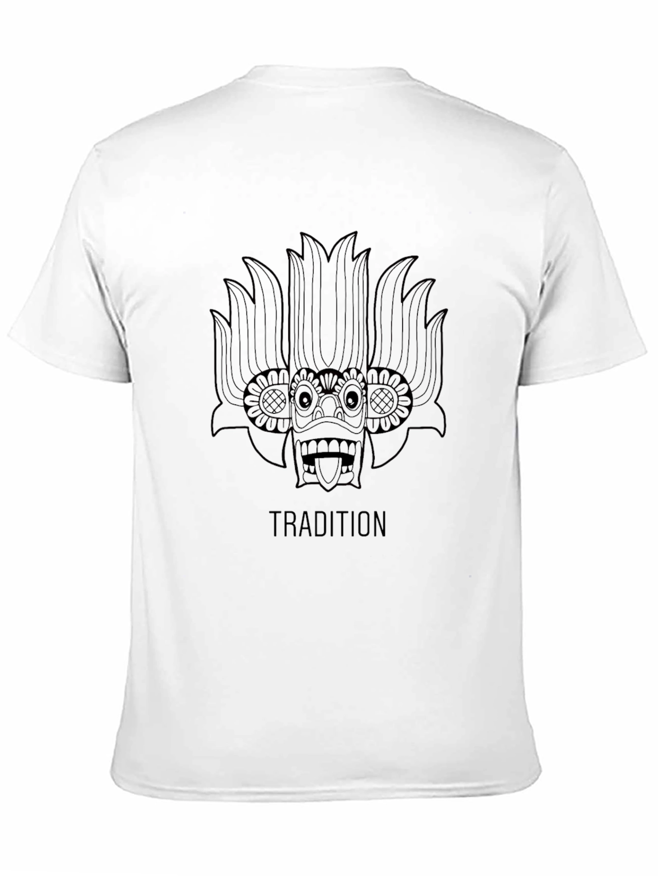 Tradition Mask Graphic Tee - Casual Style Soft Cotton