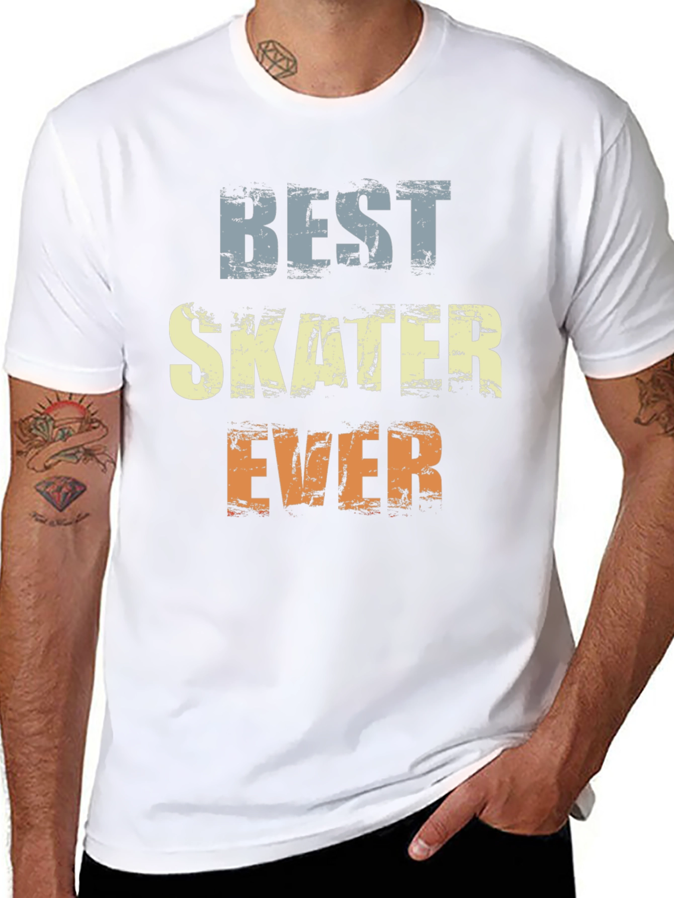 Best Skater Ever Graphic Tee - Black