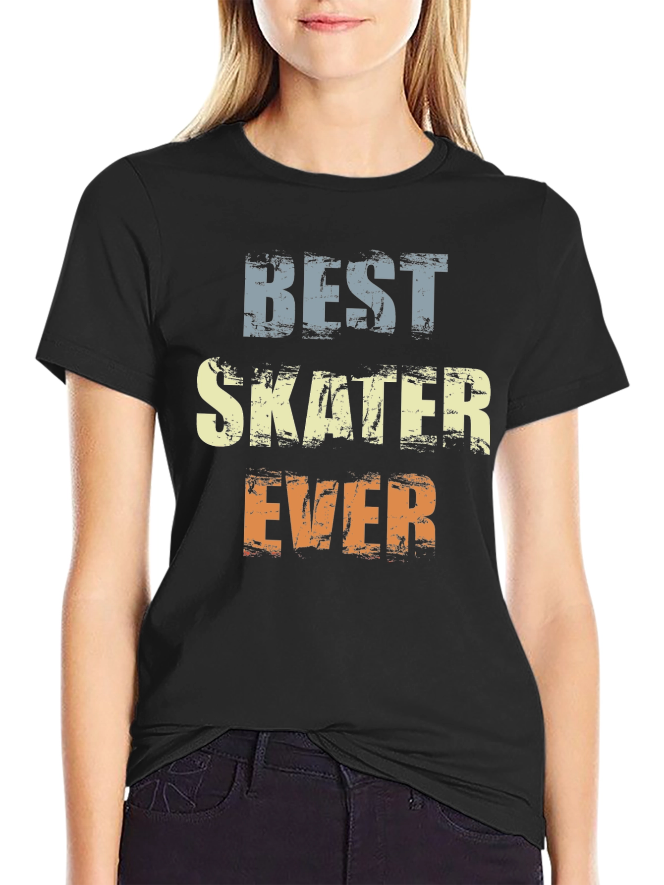 Best Skater Ever Graphic Tee - Black