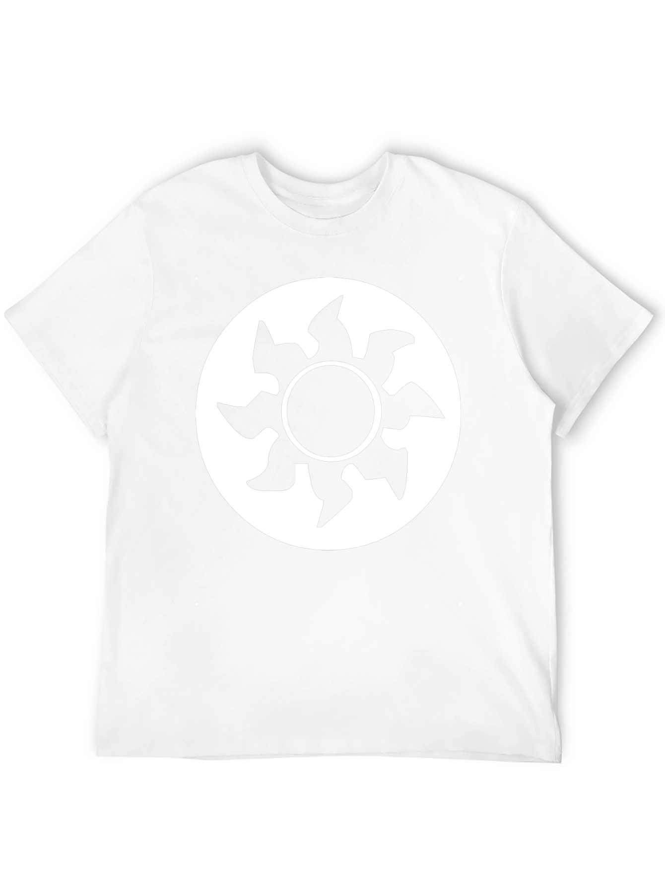 Black Graphic Tee - White Mana Symbol Shirt