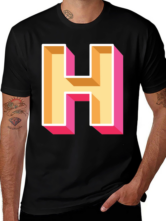 Bold Letter H Graphic Tee