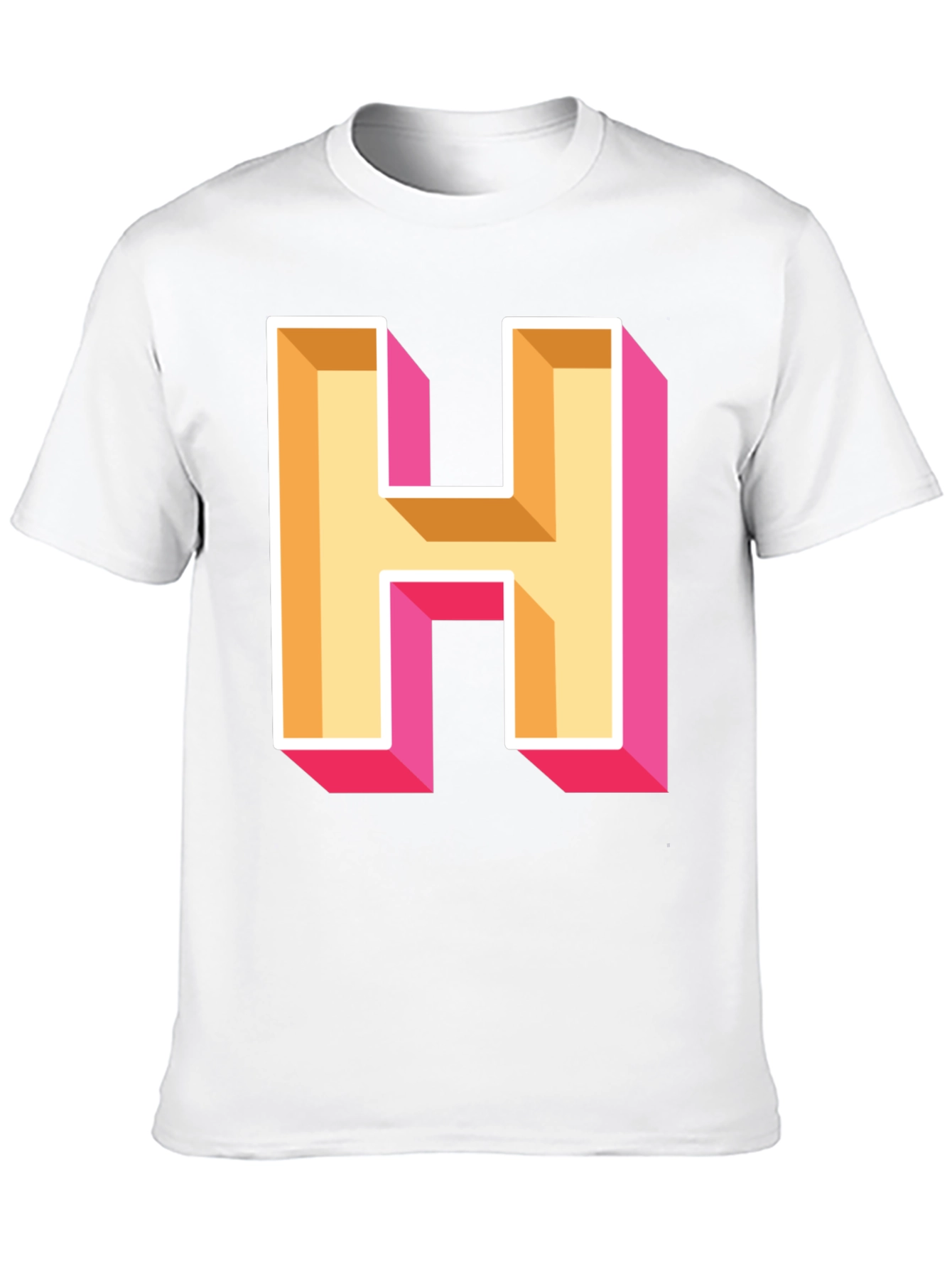 Bold Letter H Graphic Tee