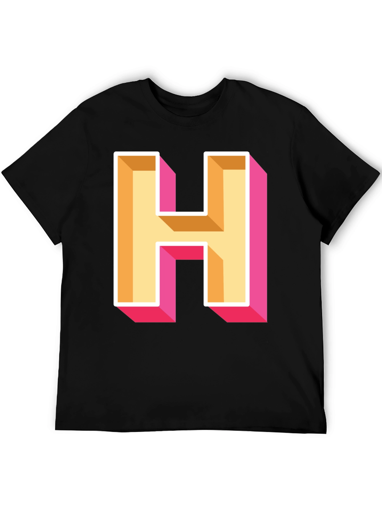 Bold Letter H Graphic Tee