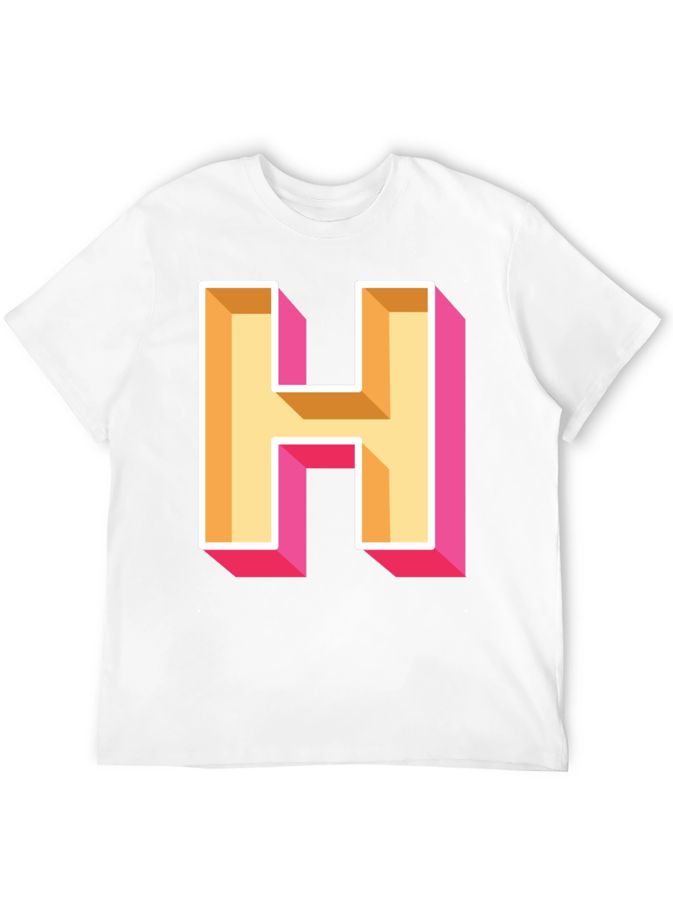 Bold Letter H Graphic Tee