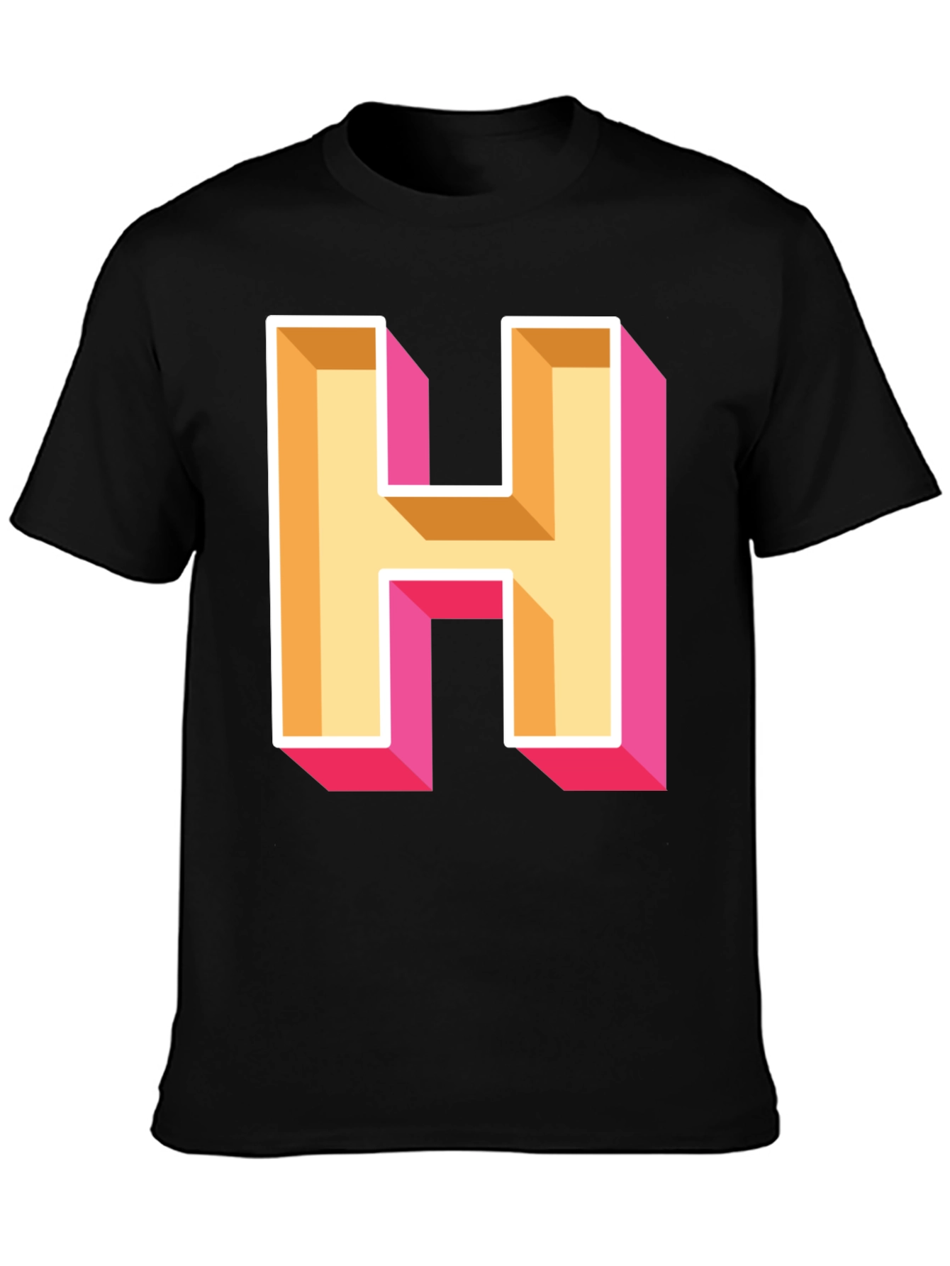 Bold Letter H Graphic Tee