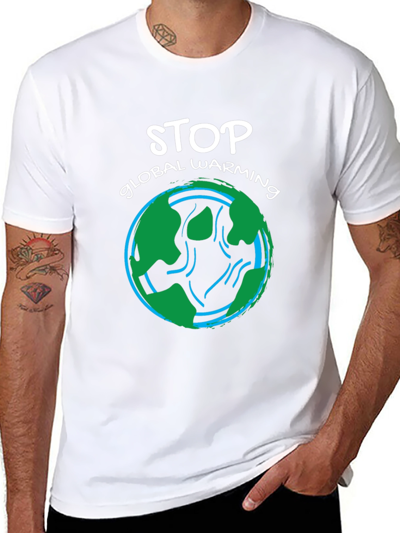 Stop Global Warming Graphic T-Shirt