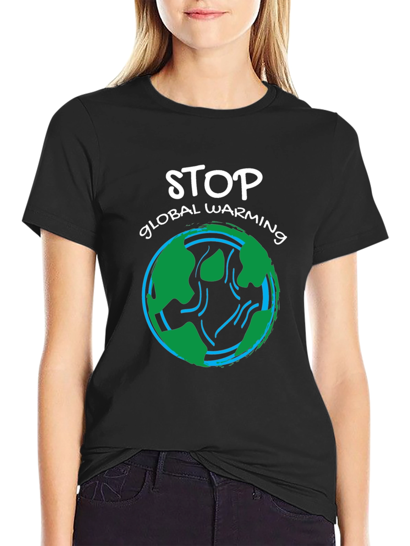 Stop Global Warming Graphic T-Shirt