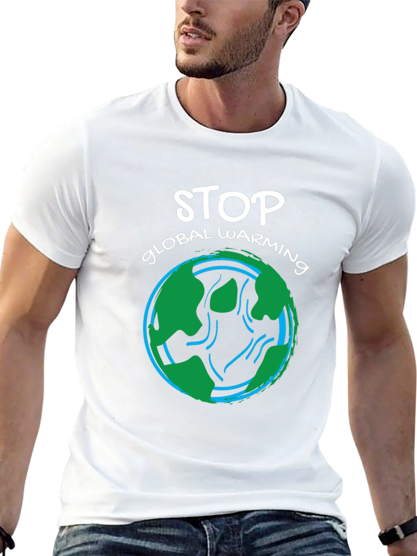 Stop Global Warming Graphic T-Shirt