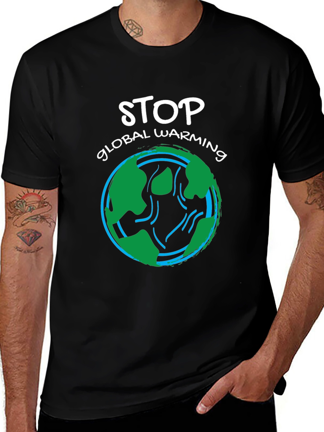 Stop Global Warming Graphic T-Shirt