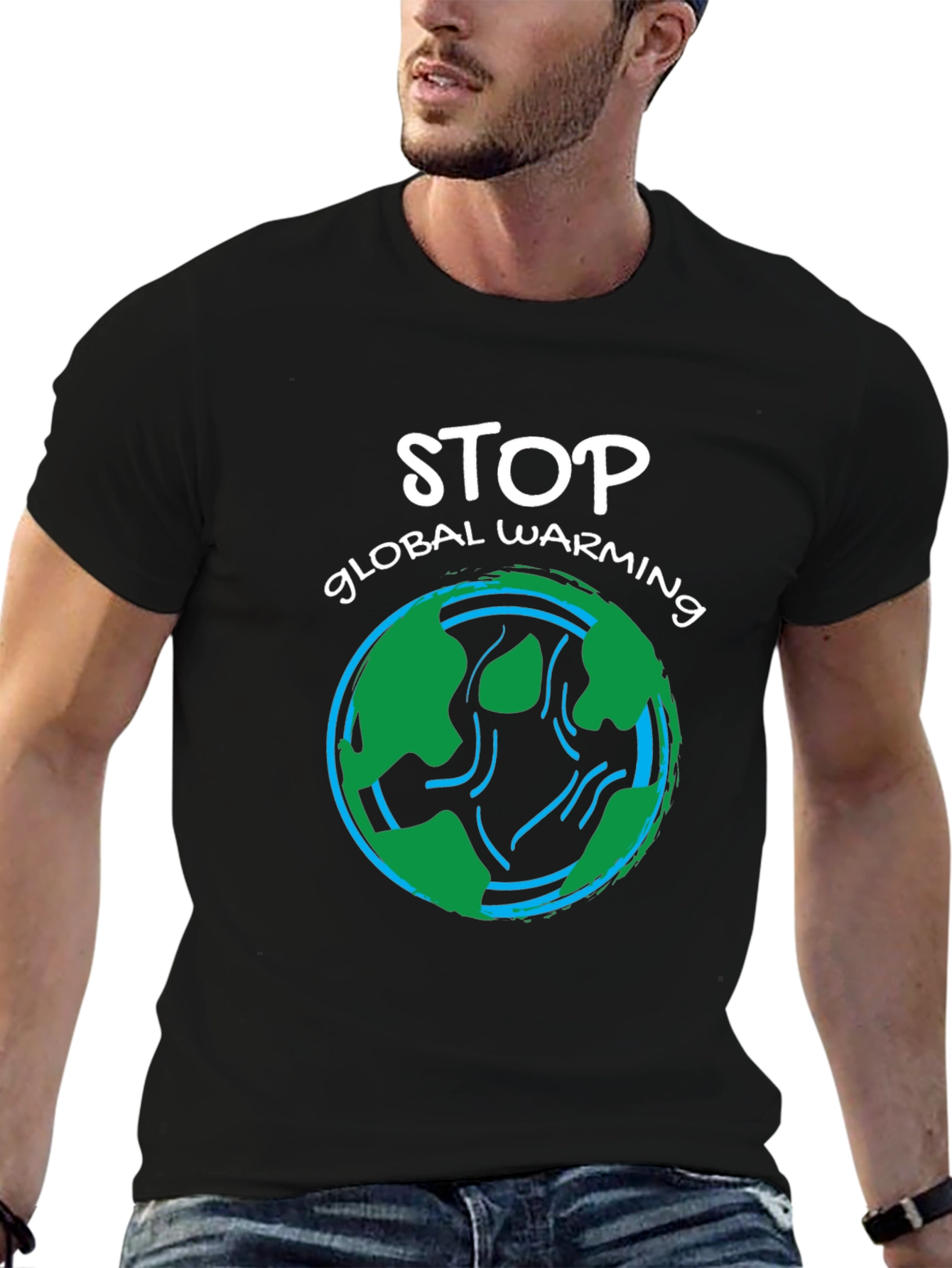 Stop Global Warming Graphic T-Shirt