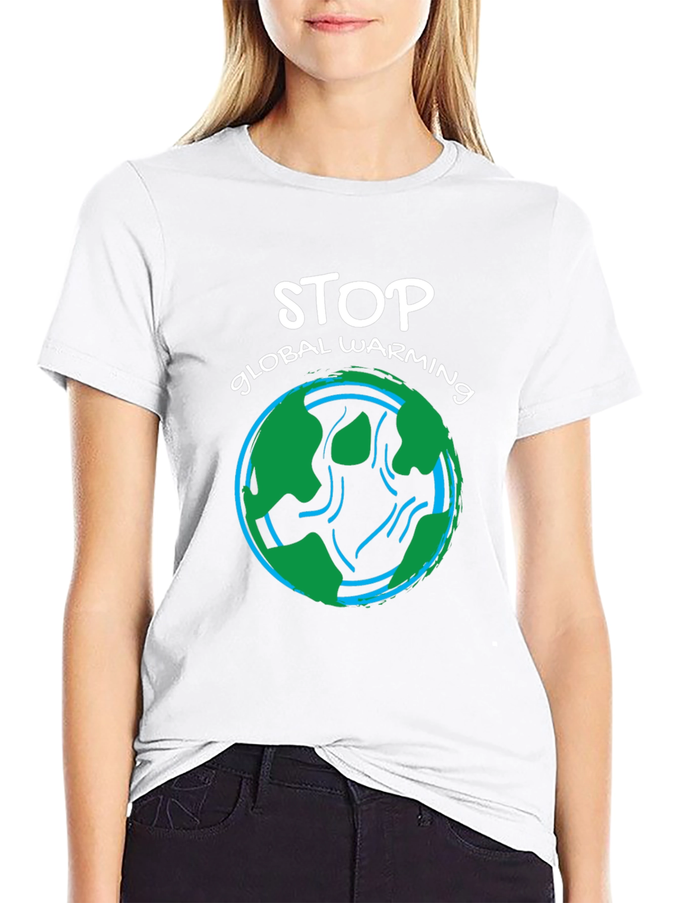 Stop Global Warming Graphic T-Shirt