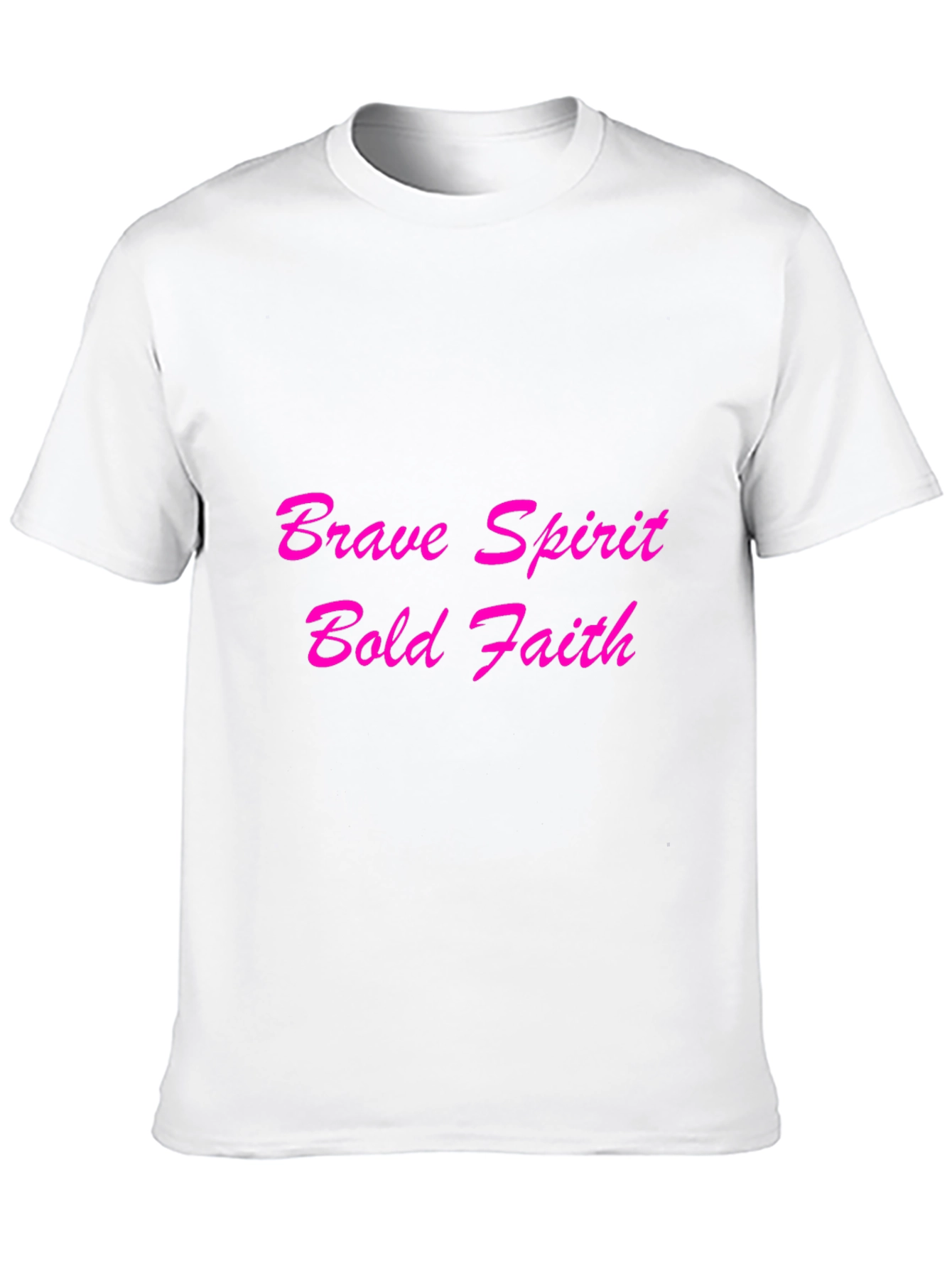 Brave Spirit Bold Faith Black T-Shirt